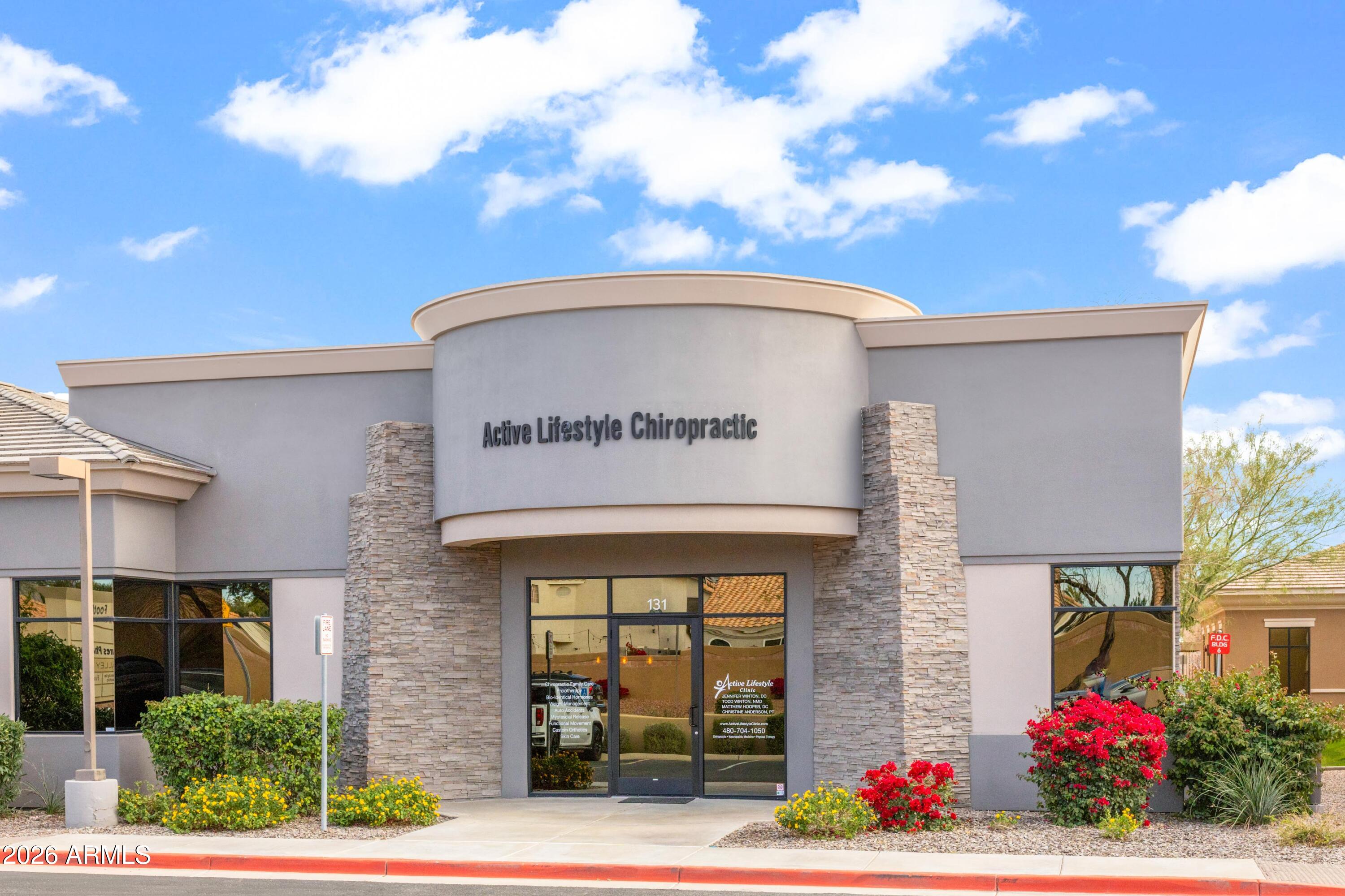 Prime Ahwatukee medical/office designed to support a wide range of healthcare or professional services. Currently used as a chiropractic office, it is also Ideal for medical, dental, therapy, or as a general professional office. This professional suite offers a layout tailored for clinical operations and patient comfort. The bright, welcoming interior features a spacious reception and waiting area, multiple private treatment or exam rooms, a lab, and a dedicated staff break room. Ample natural light enhances the patient experience while creating a comfortable environment for both staff and visitors. Convenient highway 202 / I-10 access provides excellent connectivity for patients and employees alike. Plumbing is available to each treatment/exam room. Open shared parking throughout complex. Whether establishing a new practice, relocating, or expanding an existing clinic, this well-located commercial condo offers the functionality, accessibility, and professional setting needed for a thriving medical practice.