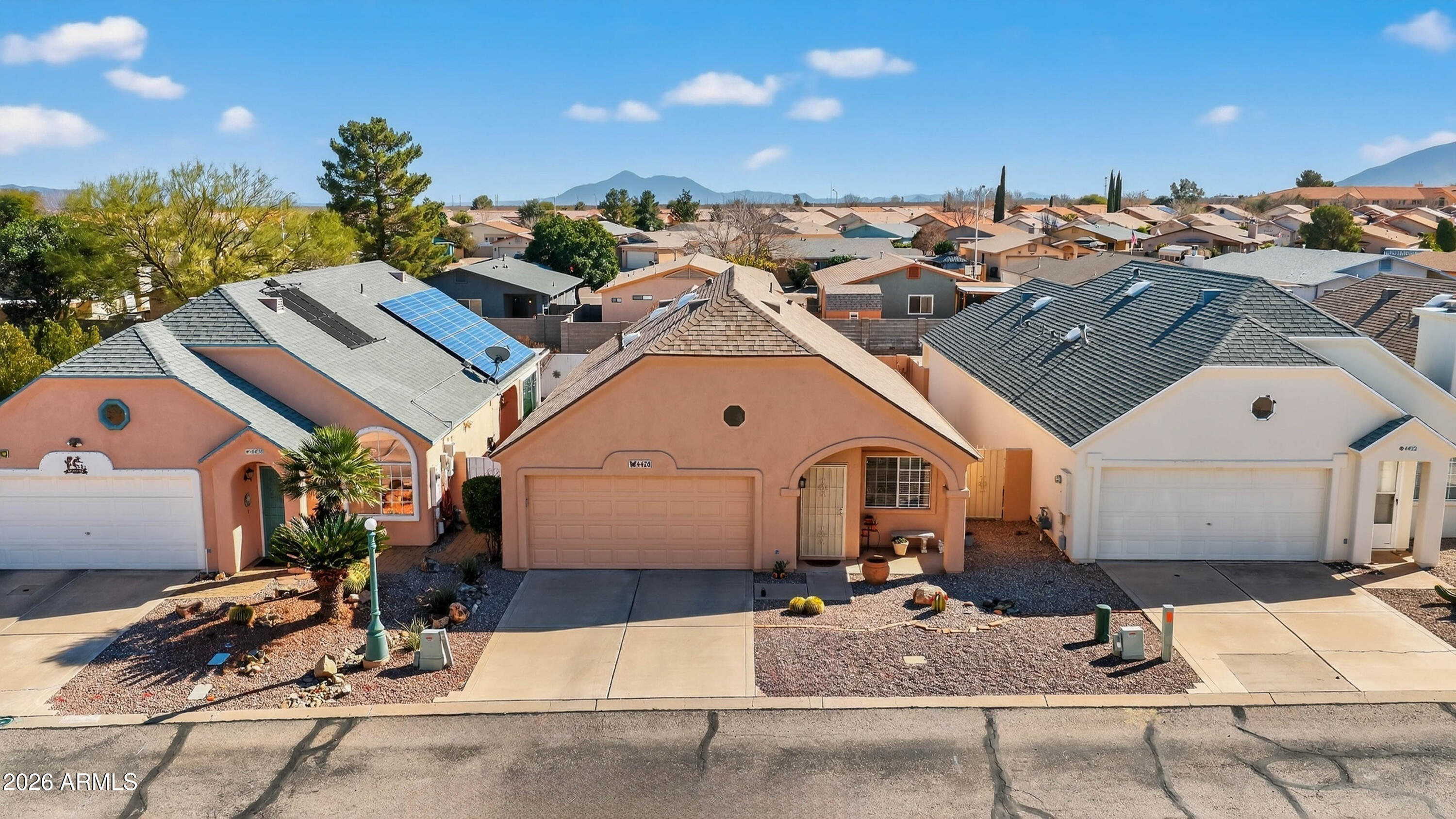 Welcome to 4430 La Corte Dr in Sierra Vista—tucked away on a quiet street and ready for its next owner. This home offers a functional layout with comfortable living spaces, great natural light, and a floor plan that works for everyday living or entertaining. The kitchen opens nicely to the main living area, creating a welcoming flow, while the bedrooms provide good separation and privacy. Outside, you'll find a low-maintenance yard with room to personalize, relax, or entertain. Conveniently located near Fort Huachuca, shopping, dining, and schools, this property is a solid opportunity whether you're looking for a primary residence or an investment. Come see the potential and make it your own.