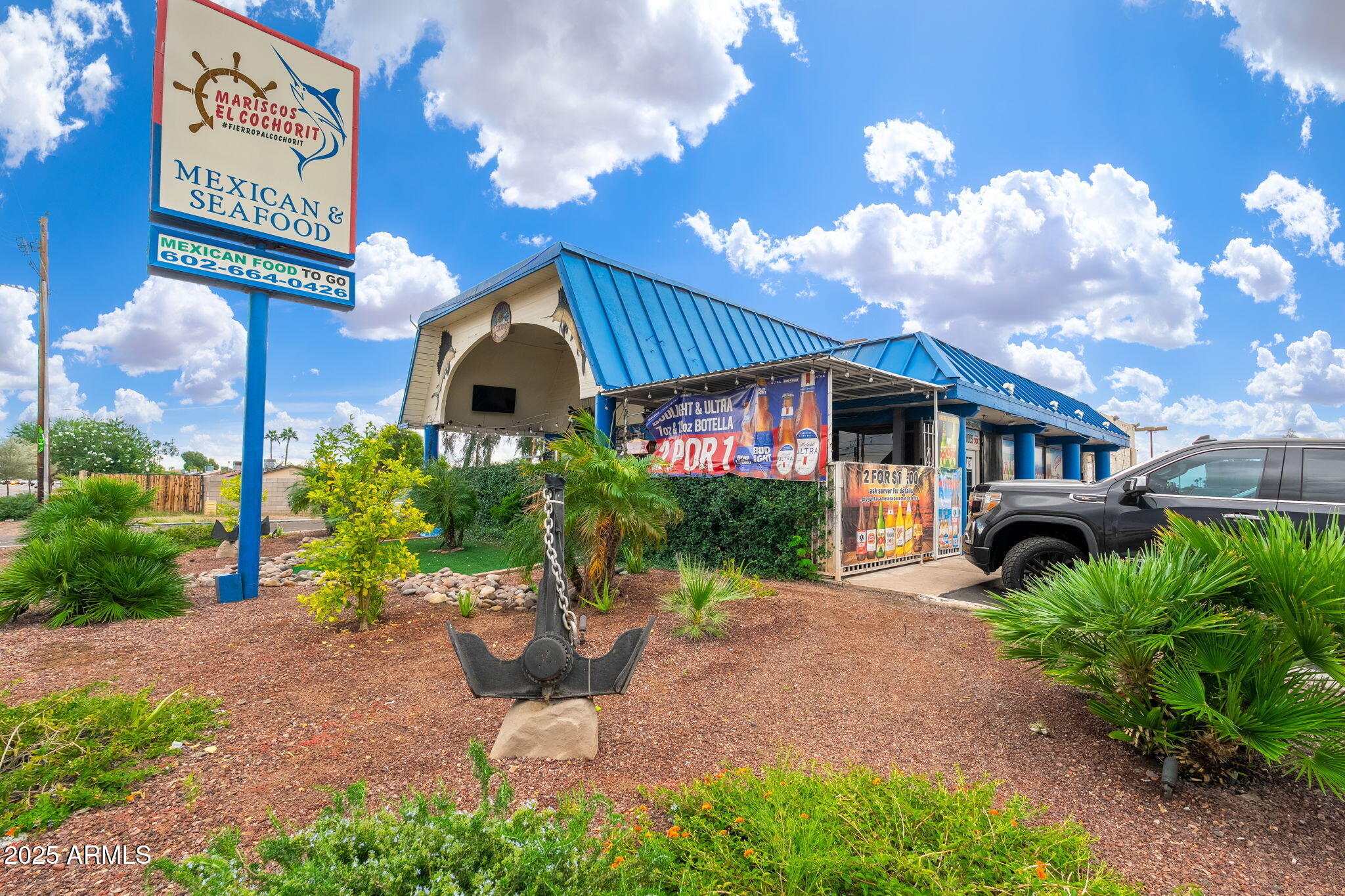 Incredible opportunity to own a fully operational,  Established restaurant with steady clientele and major upgrades completed from 2020-2025. This turn-key business features a new roof, updated plumbing and electrical, new flooring, sheetrock, full insulation, soundproofing, and a new ceiling. Interior improvements include a remodeled bar (2020 & 2022), updated seating, patio area, and two pool tables.

The kitchen is exceptionally equipped with a walk-in cooler and freezer, upgraded compressor (2023), double extractor hoods (one 2025), stoves, flat-top grill, prep tables, coolers, freezers, fryer, and a large 1,600-gallon grease trap. Additional features include a sound system (2023), 10 TVs, live-music license, security camera system, and an Arizona Series 12 (Restaurant) Liquor