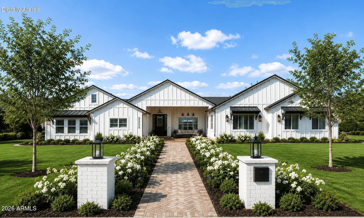 Newly completed and set on a full acre in Gilbert, this 5,000+ square foot custom estate offers something incredibly rare: space, privacy, and room to truly breathe -- all just minutes from everything you need. San Tan Village, Downtown Gilbert, top-rated schools, and convenient freeway access are all nearby. Yet the moment you arrive at the property, the pace changes. You experience the perfect balance of peaceful estate living with everyday convenience.

Adding even more value and flexibility, flood irrigation is available to the yard, giving you the opportunity to create a lush, private outdoor retreat with mature landscaping, expansive green space, or the backyard oasis you've always envisioned.

Step inside and the architecture immediately makes an impression. Soaring ceilings, cl modern lines, and luxury finishes create a home that feels both elevated and inviting. At the heart of the home is the kitchen -- a true showpiece featuring two oversized islands, upgraded appliances, and a dream pantry designed for both everyday living and effortless entertaining. The laundry room continues the thoughtful design with dual washers and dryers, adding convenience to your daily routine.

Each bedroom is designed as a private retreat, complete with its own ensuite bathroom. No shared spaces. No compromises. Every member of the household has their own sanctuary.

A dedicated flex space adds even more versatility, tucked away behind its own door and ready to adapt to your lifestyle. Create the ultimate game room, a private teen retreat, a second living area, a home theater, or anything else your family needs.

For guests, extended family, or multi-generational living, the attached casita offers the perfect solution. With a full private suite and separate entrance, it provides independence for guests while giving you the comfort and connection of having them close.

Outside is where the possibilities become endless. The full acre has been intentionally left open as a blank canvas, allowing you to create the backyard you've always envisioned. Add a resort-style pool, sport court, RV garage, outdoor entertainment space, or design something completely unique. With flood irrigation available, the possibilities for transforming the outdoor space are even greater.

While many luxury homes come with someone else's finished vision, this property gives you the rare opportunity to create your own.

A full acre of possibilities. A custom estate built brand new. A private retreat just minutes from the best of Gilbert.

This is more than a home -- it's the opportunity to create the lifestyle you've always imagined.