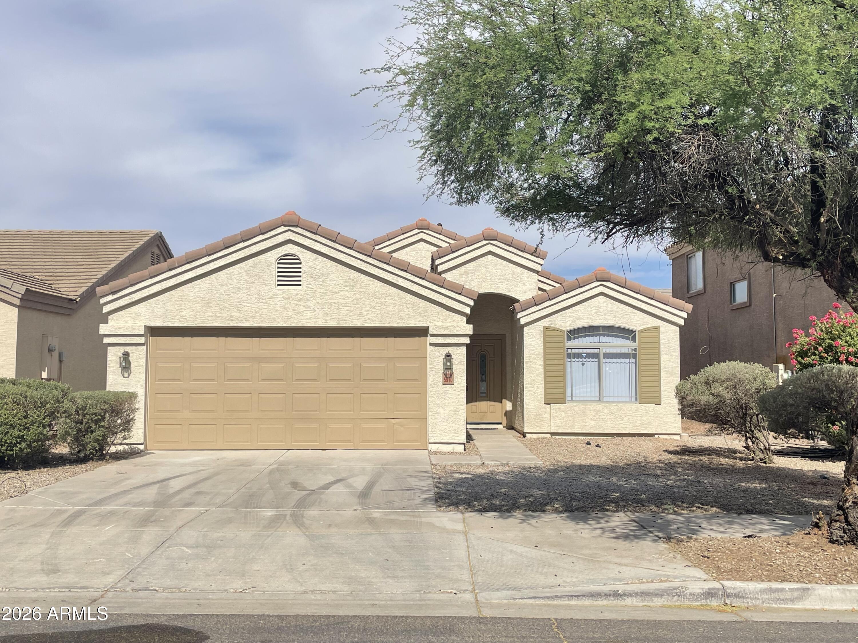 THIS 4 BEDROOM/2 BATH, HAS BRAND NEW TILE AND PAINT THROUGHOUT THE ENTIRE HOME, FRONT BEDROOM, FAMILY ROOM OPENS TO KITCHEN WITH NEW DISHWASHER, OVEN, ISLAND AND BREAKFAST AREA, SPLIT FLOOR PLAN, MASTER BEDROOM WITH LARGE WALK IN CLOSET AND PRIVATE BATHROOM.  2 OTHER BEDROOMS WITH HALL BATH, LOW MAINTENANCE FRONT AND BACK.