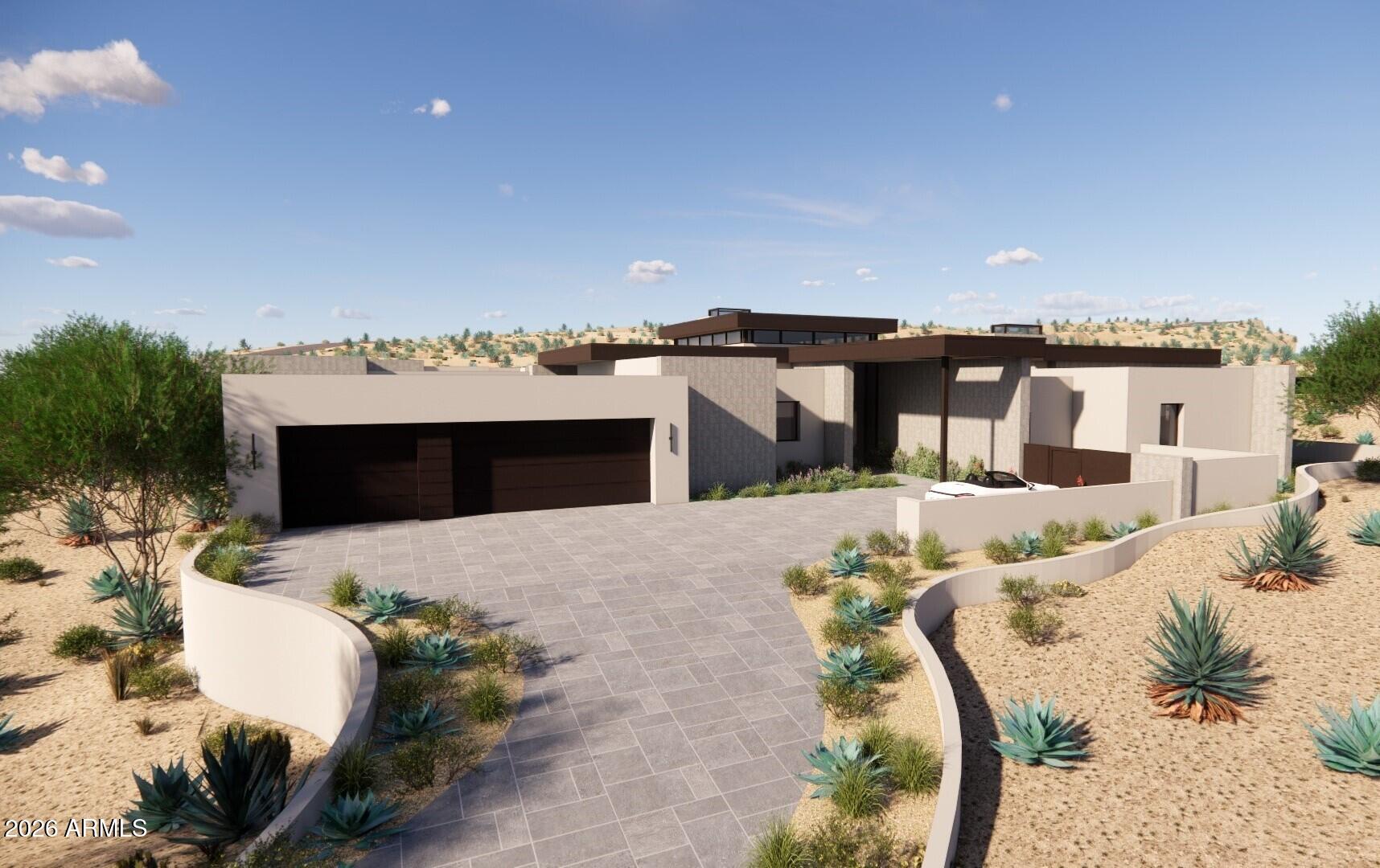 A phenomenal opportunity to create a truly bespoke hillside desert retreat within the prestigious, guard-gated Eagles Nest community. This expansive homesite captures breathtaking panoramic views of the surrounding Sonoran Desert, the iconic Four Peaks, and the renowned Fountain Hills Fountain. Set within this exclusive enclave of custom estates, Eagles Nest offers a rare blend of serenity and refinement, yet just minutes from world-class golf, scenic hiking trails, upscale shopping and dining, and the vibrant art and cultural experiences that define Fountain Hills living.
Included with the property are plans for a striking contemporary residence designed by the acclaimed PHX Architecture. Thoughtfully conceived to complement the natural landscape, the design features open-concept living spaces, dramatic floor-to-ceiling glass, and a seamless indoor-outdoor flow. Bring this vision to life with Weber Construction, renowned for their outstanding craftsmanship and meticulous attention to detail, or select your own builder to create a home that reflects your personal style and vision.
 
This is an invitation to build something truly opulent, intentional, and uniquely yours.