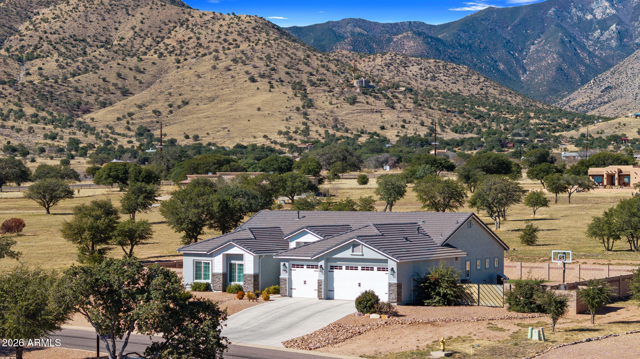 Discover the epitome of refined living in the highly desirable King's Ranch community!  This stunning 4bed/2bath home boasts a thoughtful split floor plan that offers privacy and seamless flow for everyday comfort and effortless hosting.  Designed with entertaining in mind, the open concept layout and generous spaces make it ideal for gatherings.  This residence represents a high end build featuring an array of upgrades that elevate every detail to luxury standards.
Nestled on a private lot, the property enjoys serene mountain views framed by majestic mature oaks, creating a peaceful, picturesque backdrop.  As an Energy Star certified home, it delivers exceptional energy efficiency, lower utility costs, and a commitment to sustainable, modern living.  Don't miss out on this turnkey home!