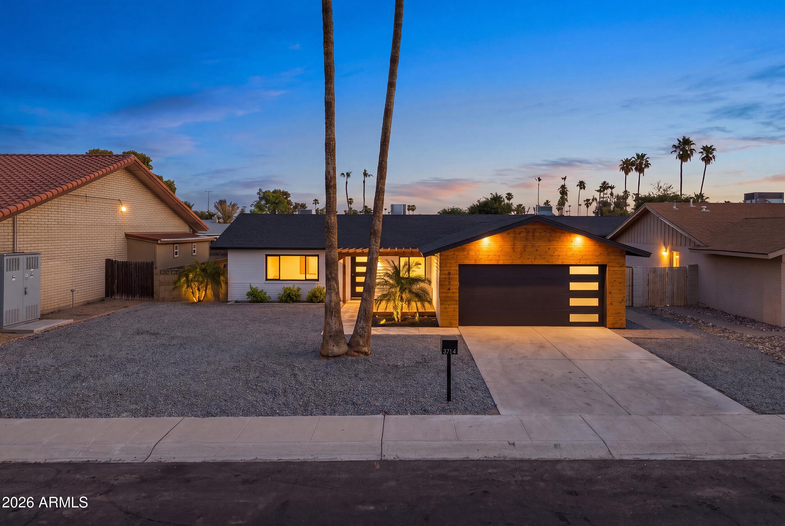 FULLY REIMAGINED Scottsdale Home with Nearly $200K in Upgrades, No HOA, and RESORT STYLE Living in the Heart of It All!

Ever wonder what happens when a home gets a true head-to-toe transformation? This is it. Tucked on a quiet cul-de-sac-style lot with direct Chaparral Park access, this stunner has been renovated from the roof down to the  HIGH END FINISHES. We are talking the things you cannot see but will absolutely feel: new roof, updated electrical, new pool equipment, and new sewer lines. All that is left for you is to enjoy it.

The arrival sets the tone. An ELEGANT TRAVERTINE WALKWAY leads you up to a striking entry wrapped in SOLID WOOD PANELING with a custom natural wood stain PORCH, the kind of detail that tells you THIS HOME IS DIFFERENT BEFORE YOU EVEN STEP INSIDE.
Inside, the finishes are anything but standard. Luxury SPECIAL ORDER LVP FLOORING runs throughout. The kitchen is a showpiece with two tone cabinetry, Alaskan Blizzard QUARTZ counters, a full BACKSPLASH, a designer range hood, and a built-in MICROWAVE drawer that keeps the counters clean. Every choice here was INTENTIONAL.
The primary bath feels like a PRIVATE SPA. A 70-inch MODERN VANITY anchors the space, paired with a DUAL SHOWER featuring a WATERFALL SETUP and CUSTOM TILE WORK that has to be seen in person.
Then there is the backyard, and this is where THE HOME EARNS IT RESORT STATUS. A 30x10 SOLID WOOD PERGOLA shades a full outdoor living setup: BBQ SEATING and Grill with a PIZZA OVEN and WINE FRIDGE with a POOL LOUNGE, a propane FIRE PIT with AMAZING MOUNTAIN VIEWS. Picture slow Scottsdale evenings out here, pool glowing, pizza in the oven, friends around the fire. This is the backyard people build their whole social calendar around.
And the location delivers just as hard. You are in the heart of Scottsdale, minutes from high end shopping, standout dining, and the nightlife the city is known for, yet tucked onto a peaceful cul de sac with park access right out your door. Best of all, no HOA, so you own your space on your terms.
Homes with this level of renovation, this location, and no HOA do not come along often in Scottsdale. Come see what this lifestyle actually feels like.
