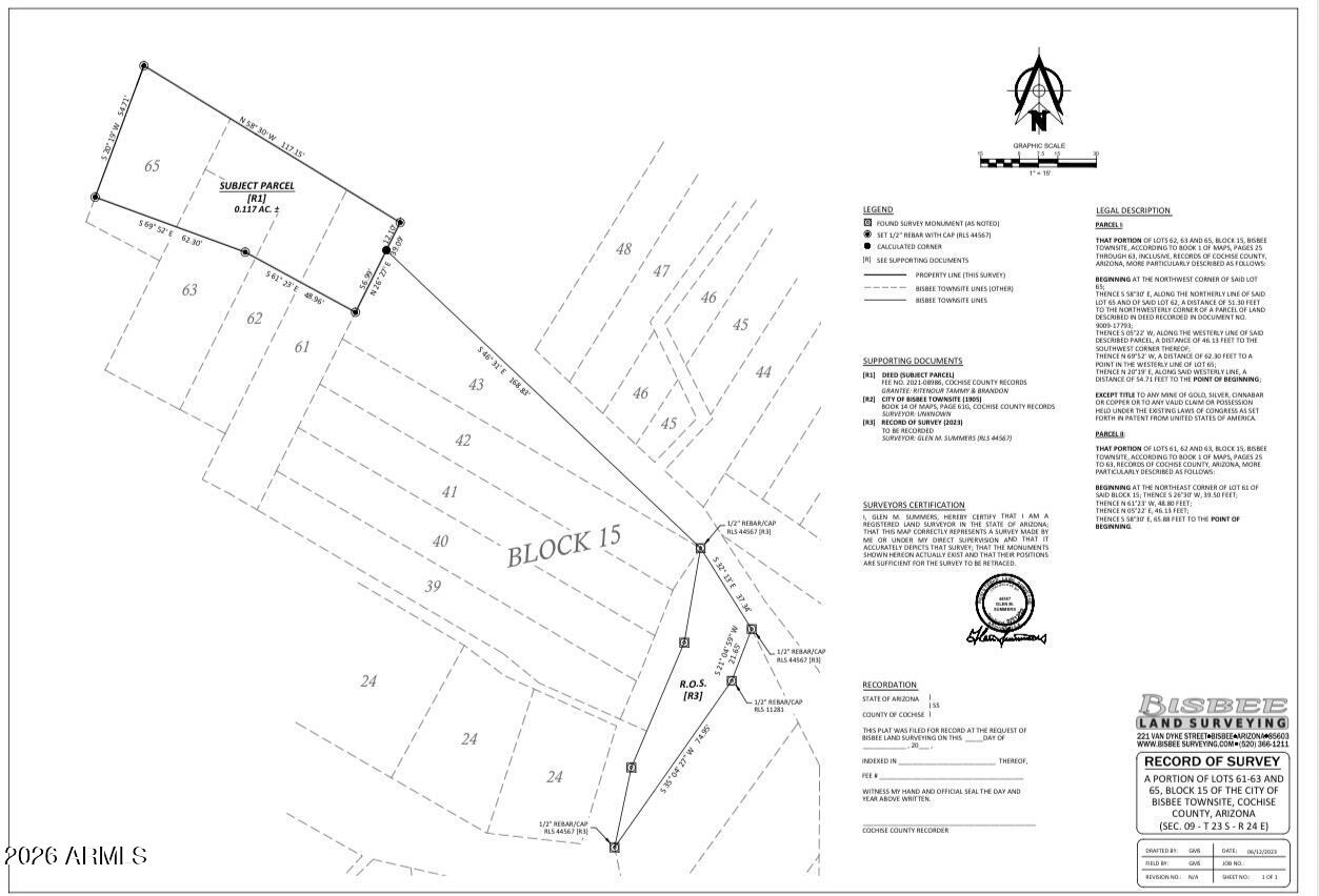 BISBEE TOWNSITE - Land