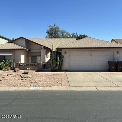 Fabulous Fountain of The Sun gated and guarded senior community offering golf courses. fountain, tennis, clubhouse and restaurant plus a spacious fully tiled home with ceiling fans, large rooms throughout , an Arizona Room, garage and nicely landscaped yard.