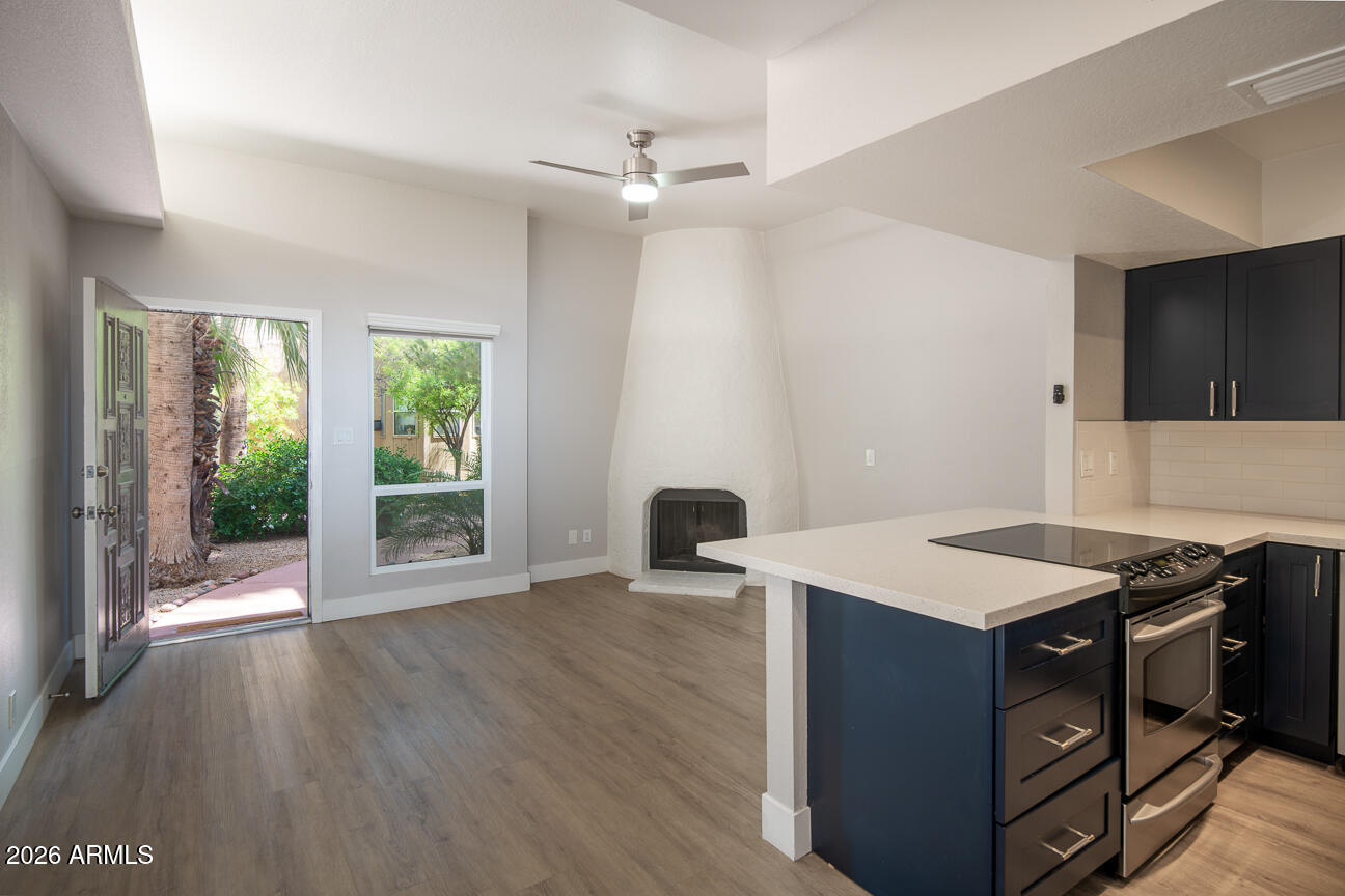 This hidden and historical treasure in one of the most desirable areas of Phoenix is surrounded by towering date palms and tucked in the back of the quiet and secluded little community of Palma Viva.  In 2022, the owner beautifully  updated and has since meticulously maintained this sweet little gem to include new kitchen cabinetry, countertops, appliances and tile, new bathroom tile, new french doors and windows as well as new washer and dryer.  Located so close to Arcadia dining, shopping, biking and walking along the AZ canal, hiking Camekback mountain and so much more!  You won't find a patio home with more character and warmth!  Just WOW!!
