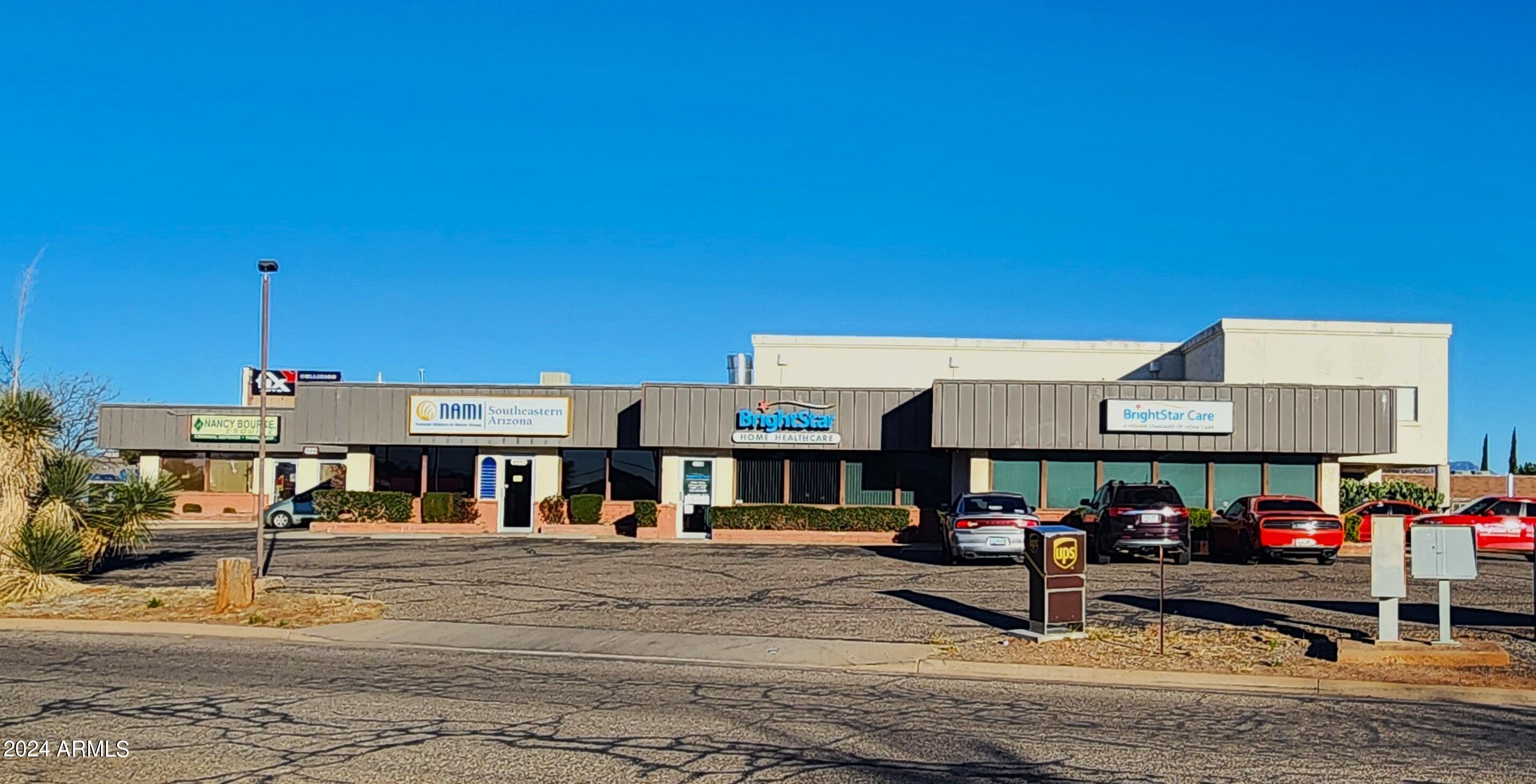 Incredible Income-Generating Opportunity! This plaza boasts full occupancy with a longstanding roster of tenants. Recently upgraded with a brand-new roof, the entire plaza exudes reliability and quality. Situated in a highly sought-after location with frontage on Highway 92, it benefits from exceptional visibility, with an impressive average daily traffic count of over 25,000 vehicles, as reported by ADOT. Each unit is all-electric, with tenants responsible for their own electricity bills. Kindly refrain from disturbing the tenants.