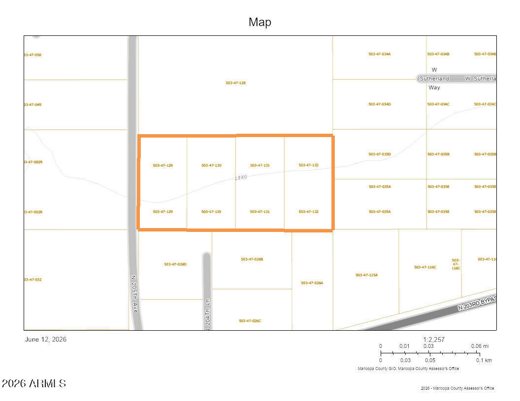 4.5 ACRES CURRENTLY SPLIT AS FOUR 1+ACRE ADJACENT PARCELS AND PACKAGED HERE AT A DISCOUNTED PRICE. Check out these fantastic flat, buildable 1+acre lots in growing Wittmann, AZ.  WELL IN! Electric near. No Luke AF Noise or APZ restrictions. Surrounded by custom homes/ranches. Room for spacious home PLUS RV garage PLUS guesthouse PLUS horses and all the toys. No HOA, but deed restricted to site-built homes 1900+sf. Improved road and shared easement to parcels. Approx 1mile to US 60 -- EZ access to 303, Lake Pleasant, Shopping, Dining, and a quick trip to Vegas. Buyer to verify all info. Septic will be needed. Seller maycarry, ask for terms. Great opportunity for builder. Includes: APN 503-47-129, 503-47-130, 503-47-131 and 503-47-132.