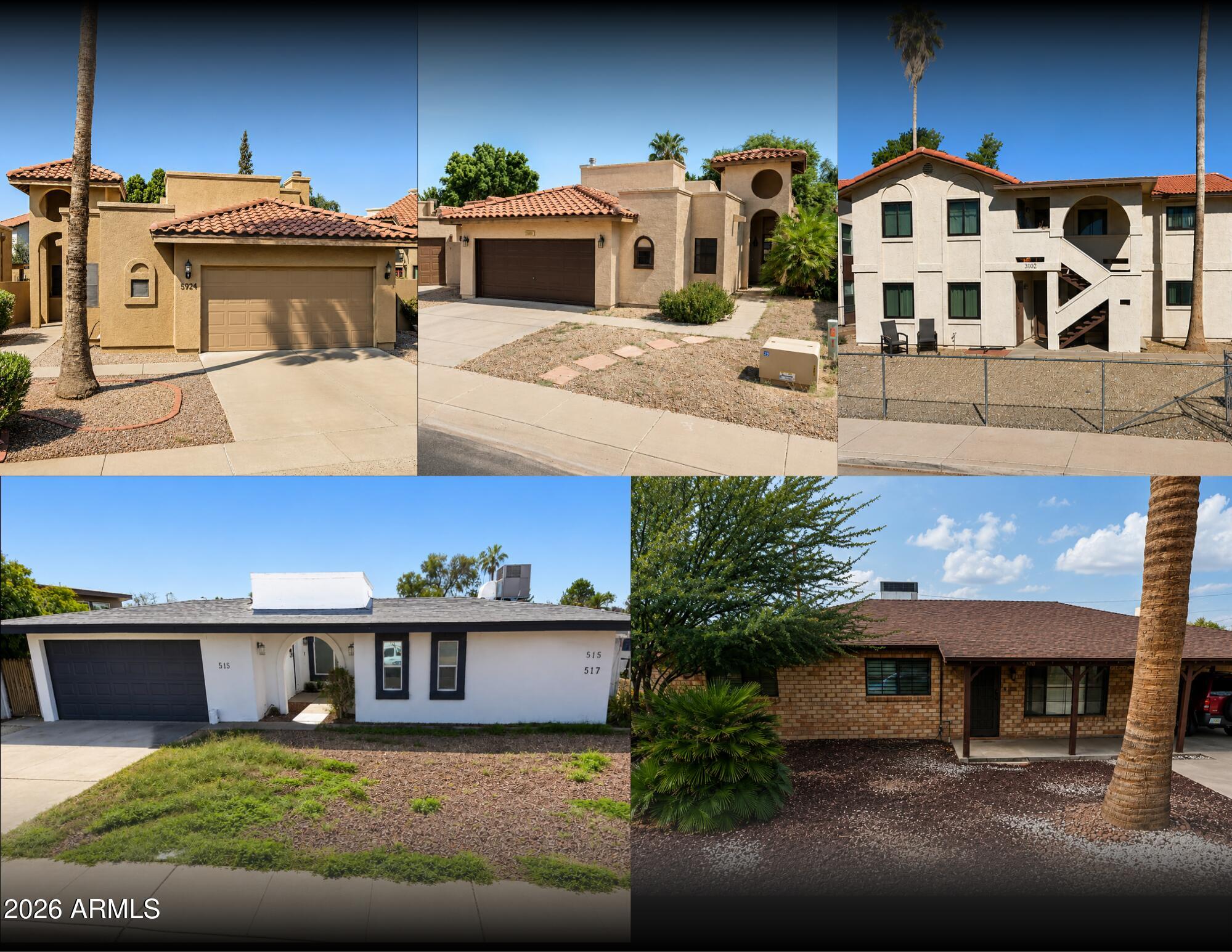 This is a rare opportunity to acquire the leased-fee (lessor) interest in a five-property residential ground-lease portfolio across Scottsdale, Tempe, and Mesa -- three single-family homes, one triplex, and one fourplex, ten residential units in total. The owner holds the land and collects an in-place ground rent of approximately $31,707 per year that increases 17.5% every five years by contract. The leases are absolute-n: the lessees pay all property taxes, insurance, maintenance, and capital costs, leaving the owner with no operating responsibilities. Roughly 93 to 97 years remain on the 99-year terms, at the end of which the land and all improvements revert to the owner at no cost.
