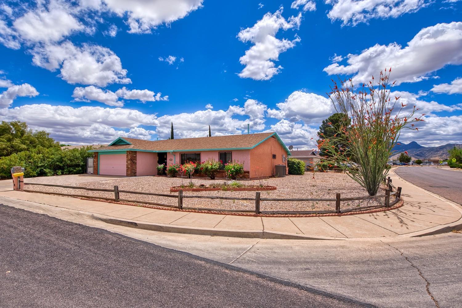 This beautiful  house is well maintained and has been well taken care of and loved. There is a lovely well lit ,  Arizona room in the back of house .Beautiful corner location in nice neighborhood. Security front door screen and RV parking in back .You really need to see this great house .