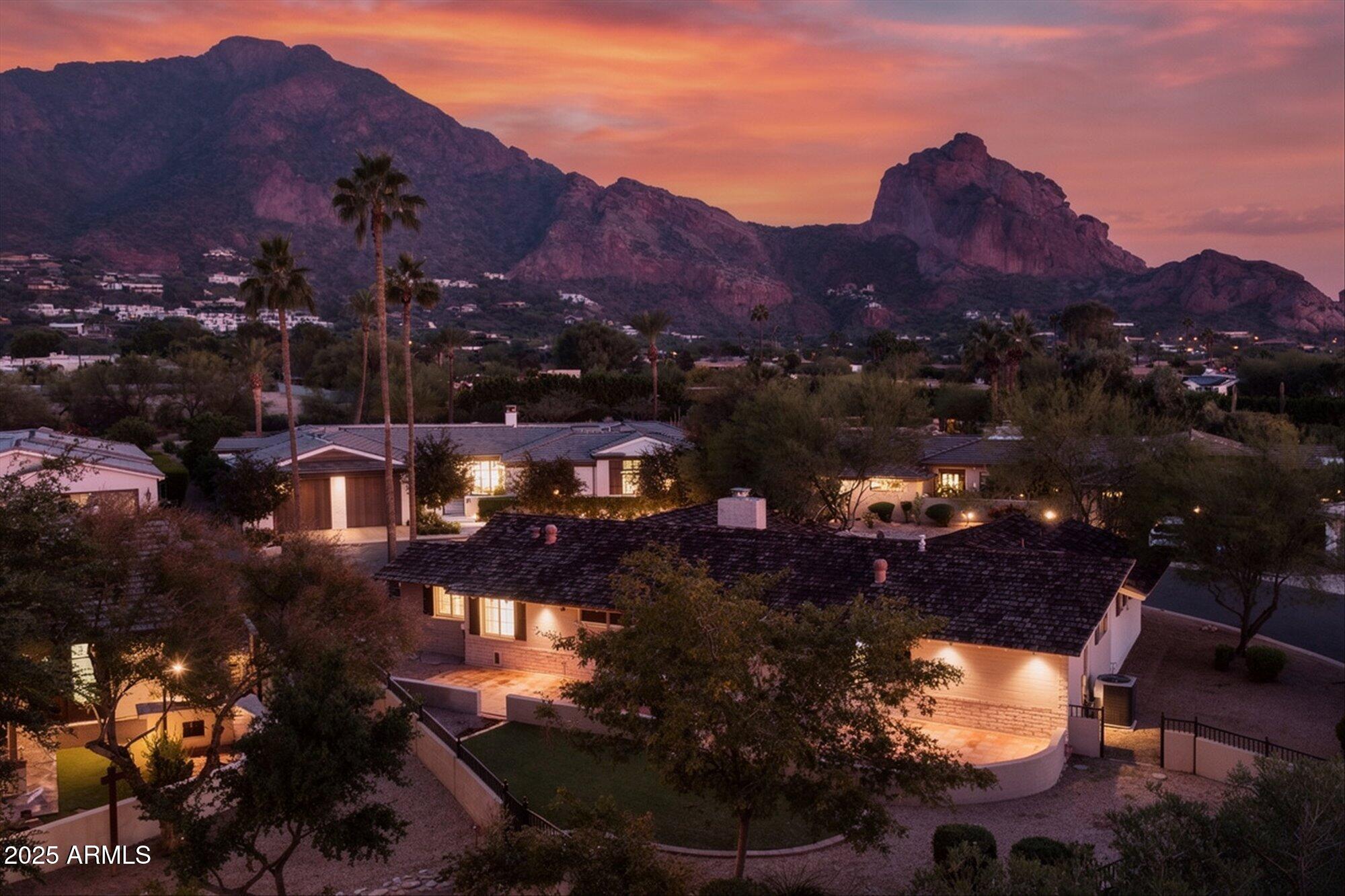 To be built by new owner! This'' to be built'' home can be yours at the exclusive guard gated community of Mountain Shadows East. Designed by Kontexture Architects, this home comes complete with plans for a 3181 sf, 4 bedroom, 4 bathroom home, great room /kitchen open concept floor plan with stunning Camelback views. Town of Paradise Valley permit in place for plans for this home. Fabulous opportunity to own and build in this special community. The current home is not habitable and is also to listed as vacant land.