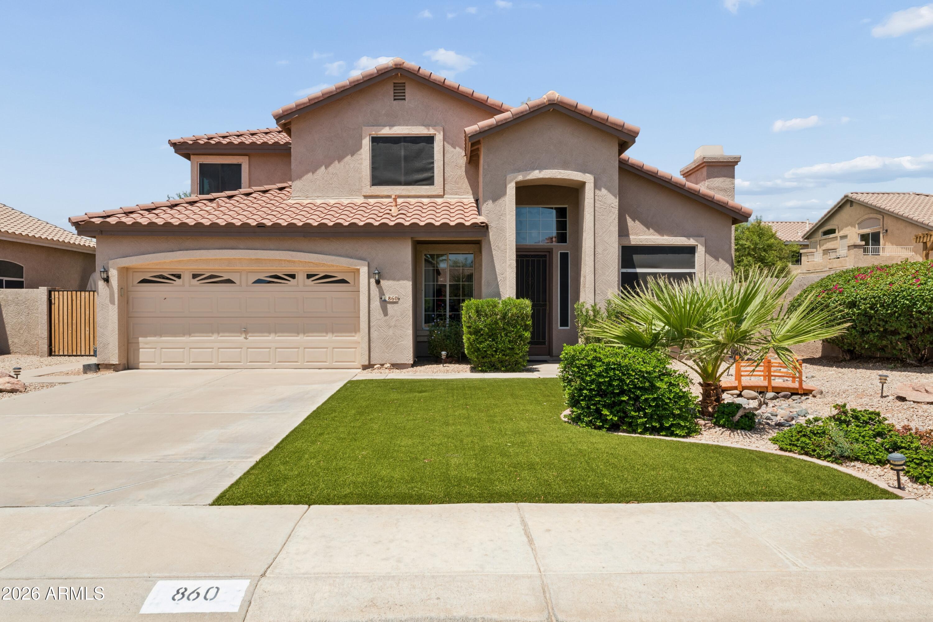 Welcome to the highly sought-after Raintree Ranch community! Situated on an oversized 10,000+ sq. ft. lakefront lot, this well-maintained 4-bedroom, 3-bath home offers a sparkling pool and plenty of space to enjoy Arizona living.
The thoughtfully designed floor plan features a downstairs bedroom with a walk-in closet, perfect for guests or multigenerational living. Upstairs, the spacious primary suite boasts a private walk-out balcony overlooking the community lake, creating a peaceful retreat.
Recent updates include a new HVAC system (2024), newer windows, and a pool resurfacing completed in 2024. Conveniently located near downtown Chandler and within walking distance of shopping, dining, and entertainment, this home is ready for its next chapter and new owners to make it their own.