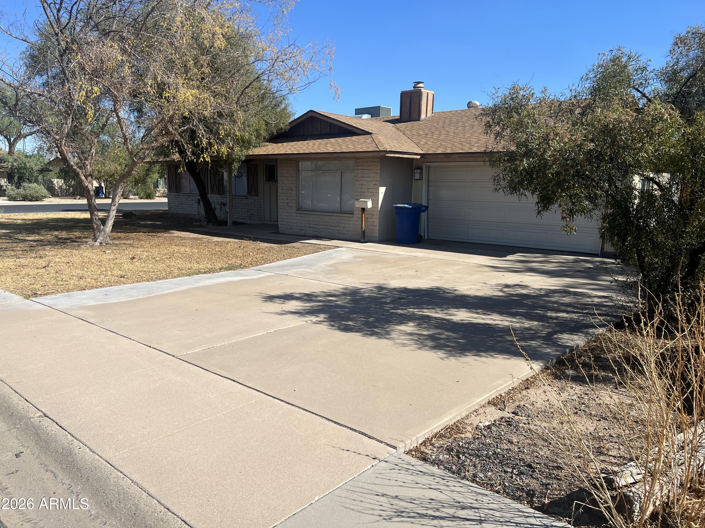 TEMPE / SCOTTSDALE border...What a great location with Old Town Scottsdale to the North and ASU to the South.  Calling all investors...or just anyone that wants a great deal on a home...4 bedroom, 2 bathroom, 1796 sq ft, FP, 2 car garage, with pool...on a large corner lot....think of the possibilities!!! This home could make a great AirBnB, college rental, Co-Living space, or just renovate and make it your own home. The home needs work but could really be something special!