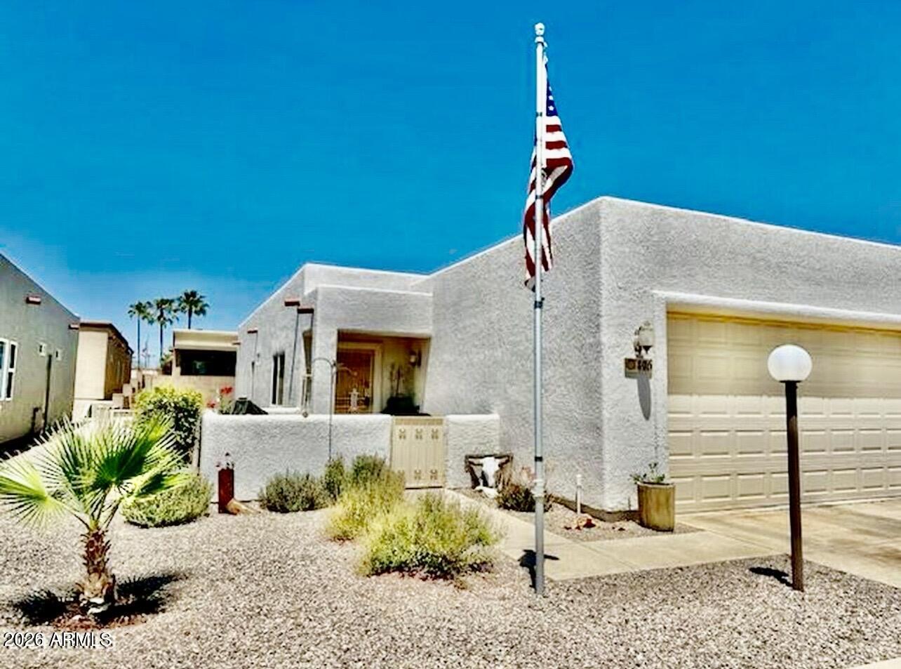 Welcome to resort-style living in this active and friendly 55+ community! The monthly resort fee includes PROPERTY TAXES plus an incredible array of amenities including trash service, pickleball courts, fitness center, sparkling pool, clubhouse activities, library, community potlucks, dog park, EV charging stations, and so much more.
This charming 2-bedroom, 2-bath home features tile flooring throughout, security doors, newer appliances, newer water heater, owned water softener and re-coated roof in 2025. Enjoy low-maintenance living with comfort, convenience, and endless opportunities to stay active and social. Don't miss out on this wonderful opportunity to own in one of the area's most welcoming communities! All furniture conveys or can be removed before closing. LOVE WHERE YOU LIVE!!