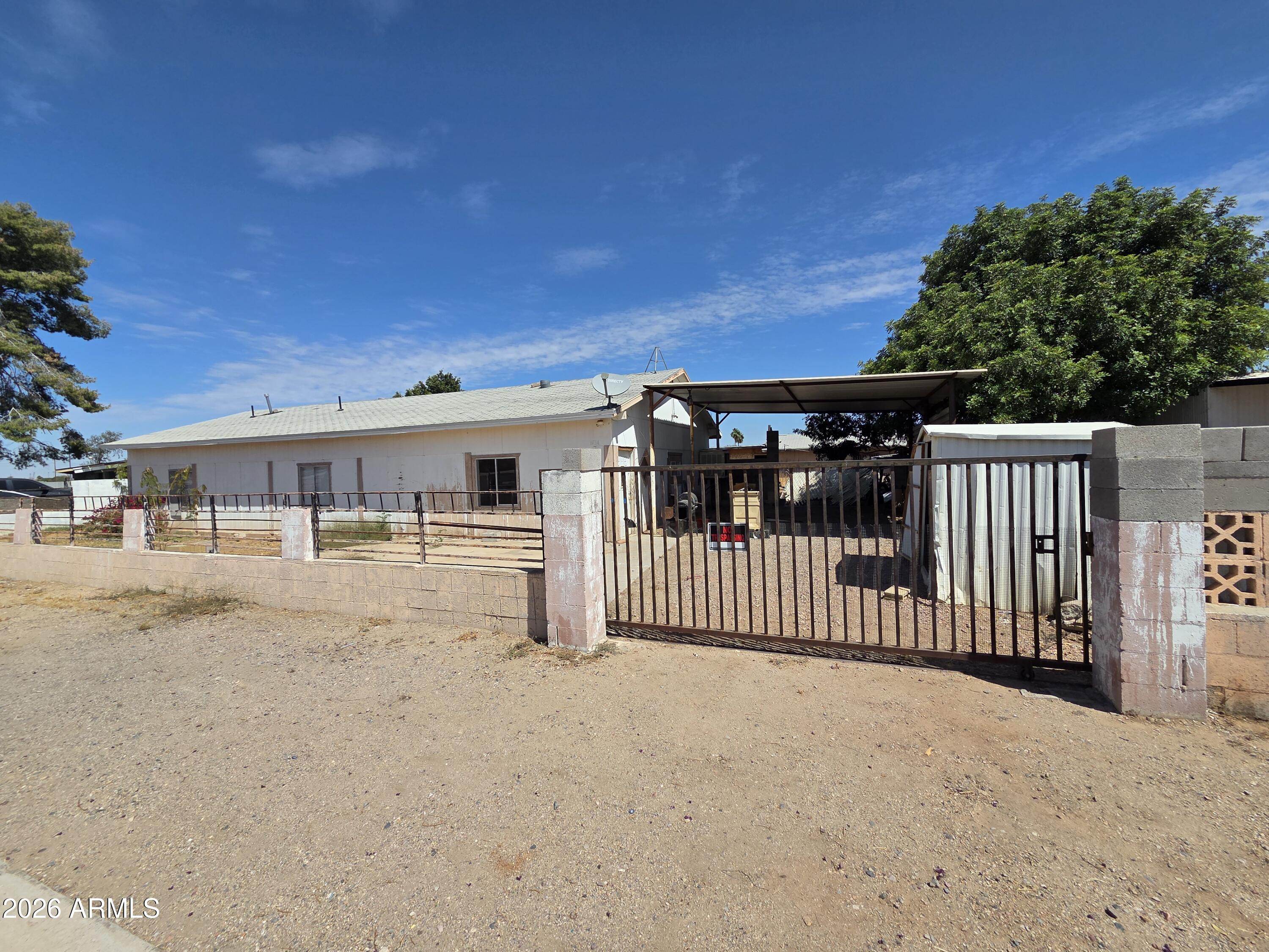 Fixer upper. Endless possibilities. Fix and rent/sell the mobile home that is there, bring a new mobile home in or you are able to build in that community.