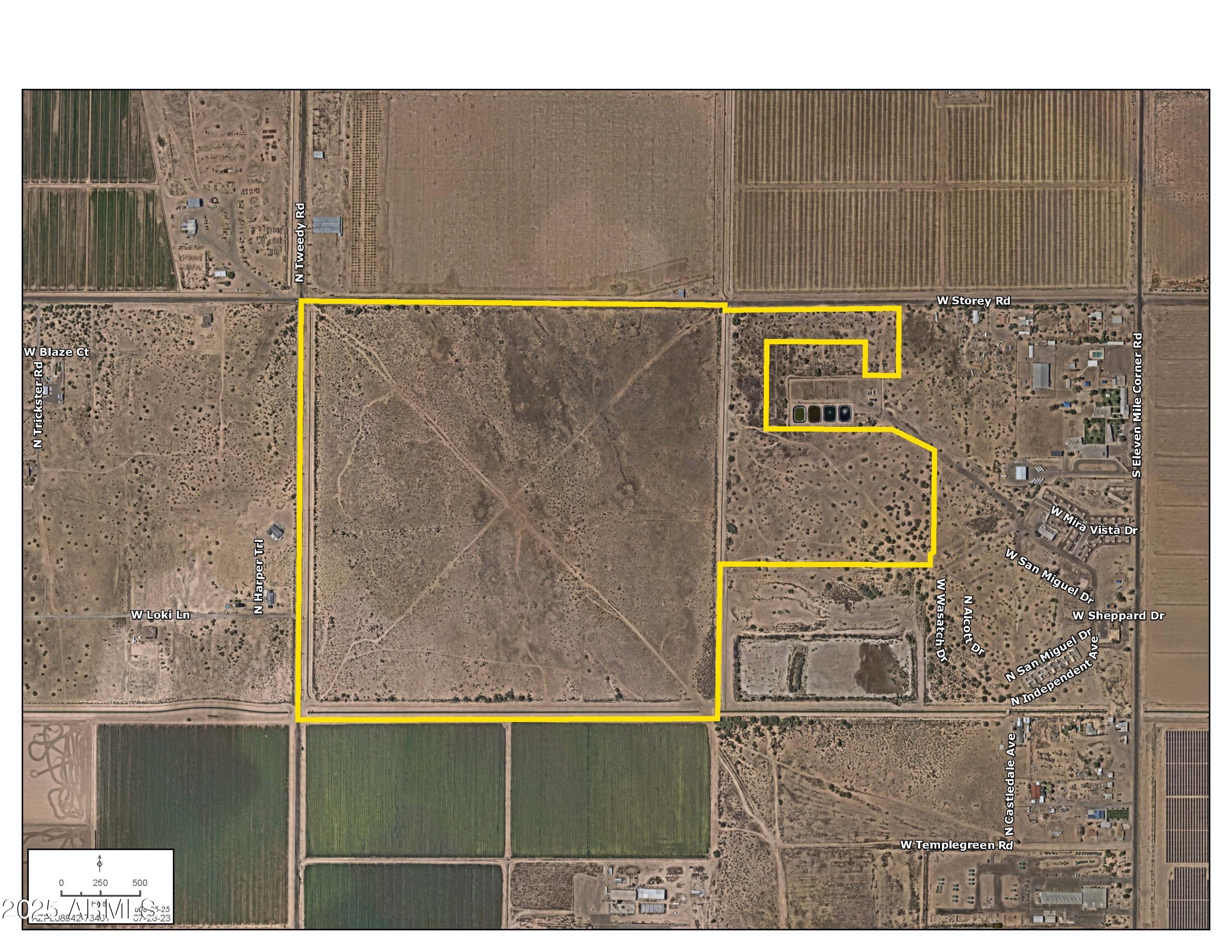 ±197.43 acres on the SEC of Tweedy and Storey Rd. Zoned GR. Electric provided by ED 2. Additional parcel: 401-13-001C.