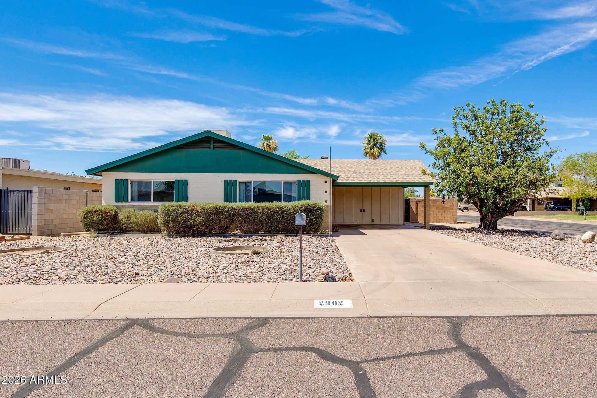 Welcome to this charming 3-bedroom, 2-bath home ideally situated on a desirable corner lot in the heart of North Phoenix. Inside, you'll find a layout designed for everyday living, featuring comfortable bedrooms, two full bathrooms, and bright living areas ready for your personal touch. Step outside to the generously sized backyard, where lush grass creates a welcoming space for entertaining or simply relaxing and enjoying Arizona's beautiful weather. Conveniently located near parks, schools, shopping, dining, and major freeways, you'll enjoy easy access to everything Phoenix has to offer.