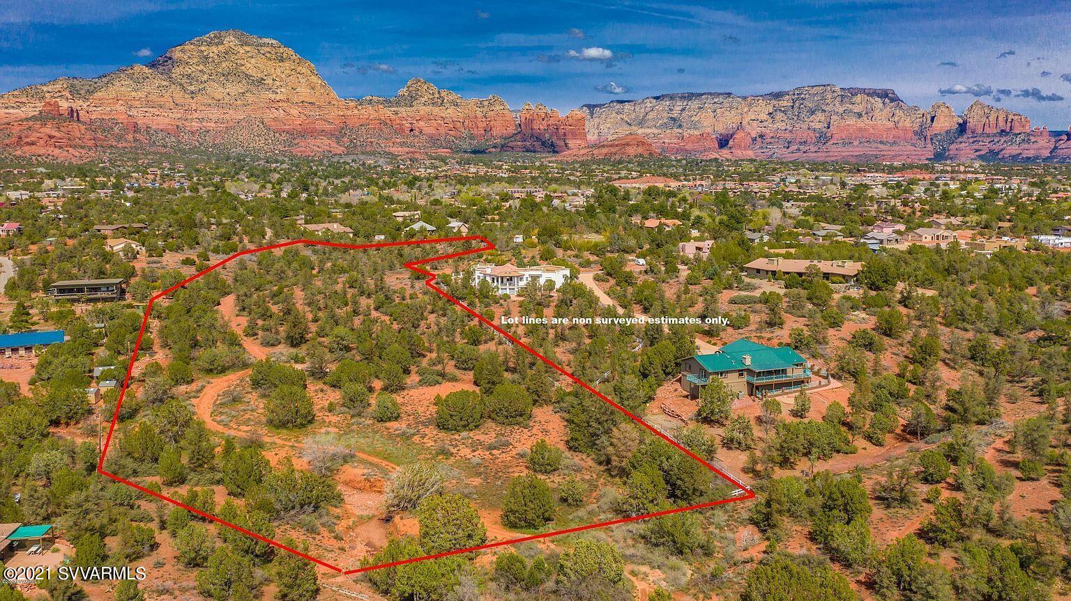 6.5 Acres or pristine West Sedona Land. Consists of (3) lots total and plated and recored with county.  Not in a subdivision so no HOA restrictions. 
Fabulous Red Rock Views. All utilities are available. 

Conceptual plans for Luxury Estate Homes available by  a local Sedona home builder. A 26 year resident  home builder.