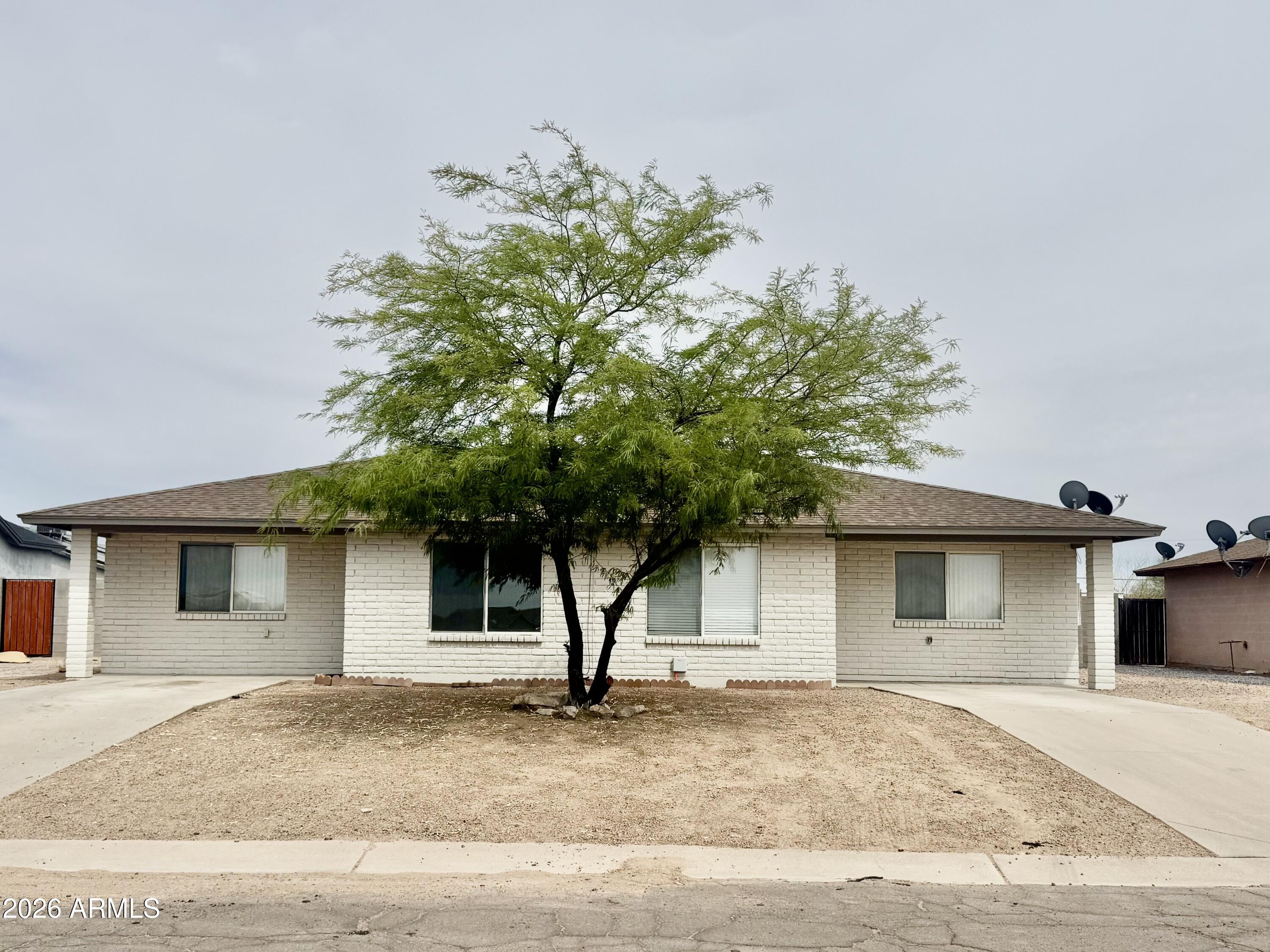 Great Duplex with 2 bedrooms 1 Bath each side. Vacant and ready for renters or Live in one side and have your tenant  pay your mortgage. Large block fenced yards.