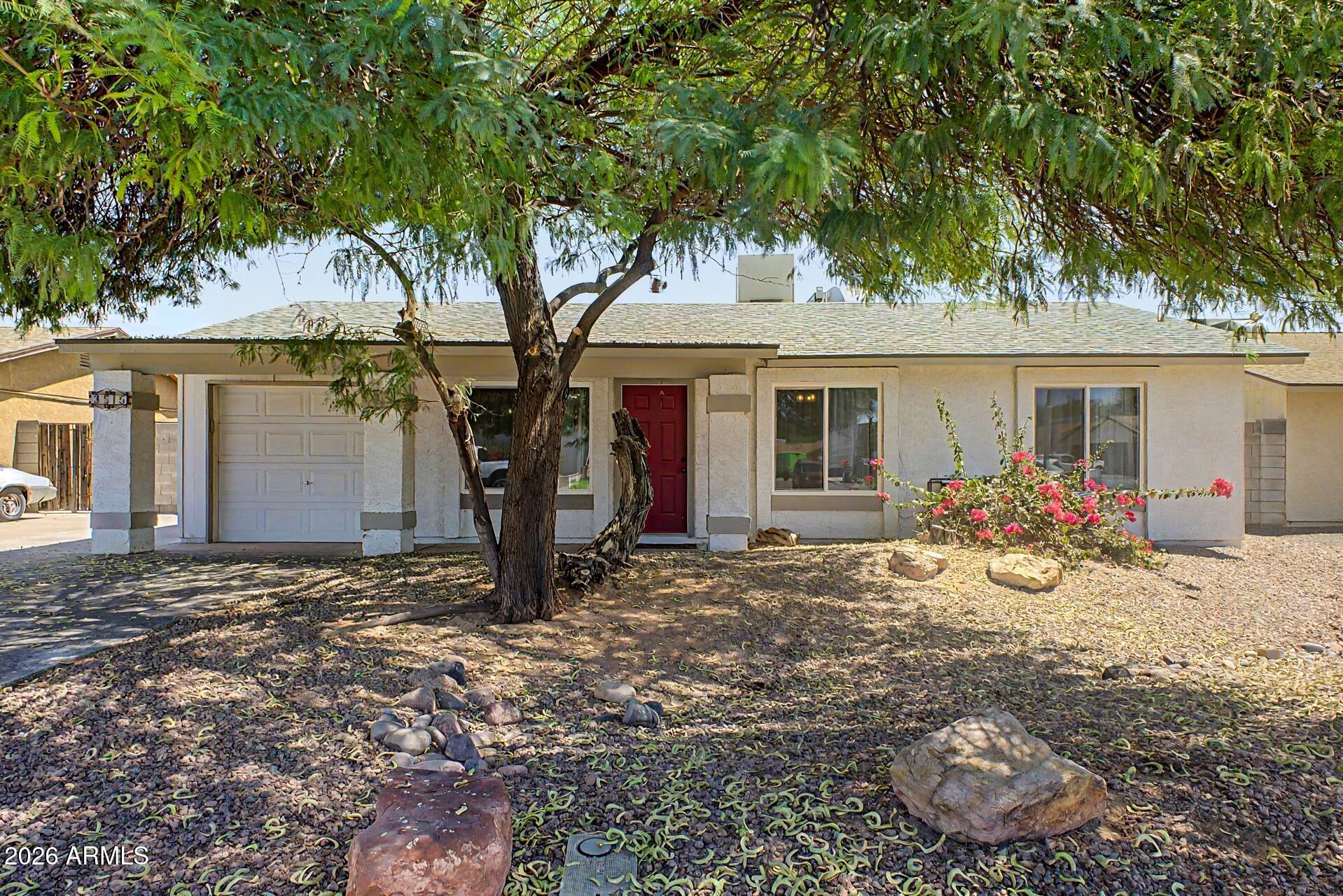 SO MANY UPDATES & UPGRADES: in the last few years, owners have updated ALL windows & doors, added tint screens, New kitchen countertops, backsplash, tile, cabinet refresh, sink & faucet, New kitchen appliances, including streamlined microwave & double oven! Pool resurfaced in 2024 w/ new pump! New roof, Water heater & AC in 2018/2019. Electrical panel updated in 2021. All new closet components installed to maximize space. Light fixtures & ceiling fans all updated.  This home has been loved & improved over the years and has a great location next to EVERYTHING you could need. Bonus: Kyrene School District!