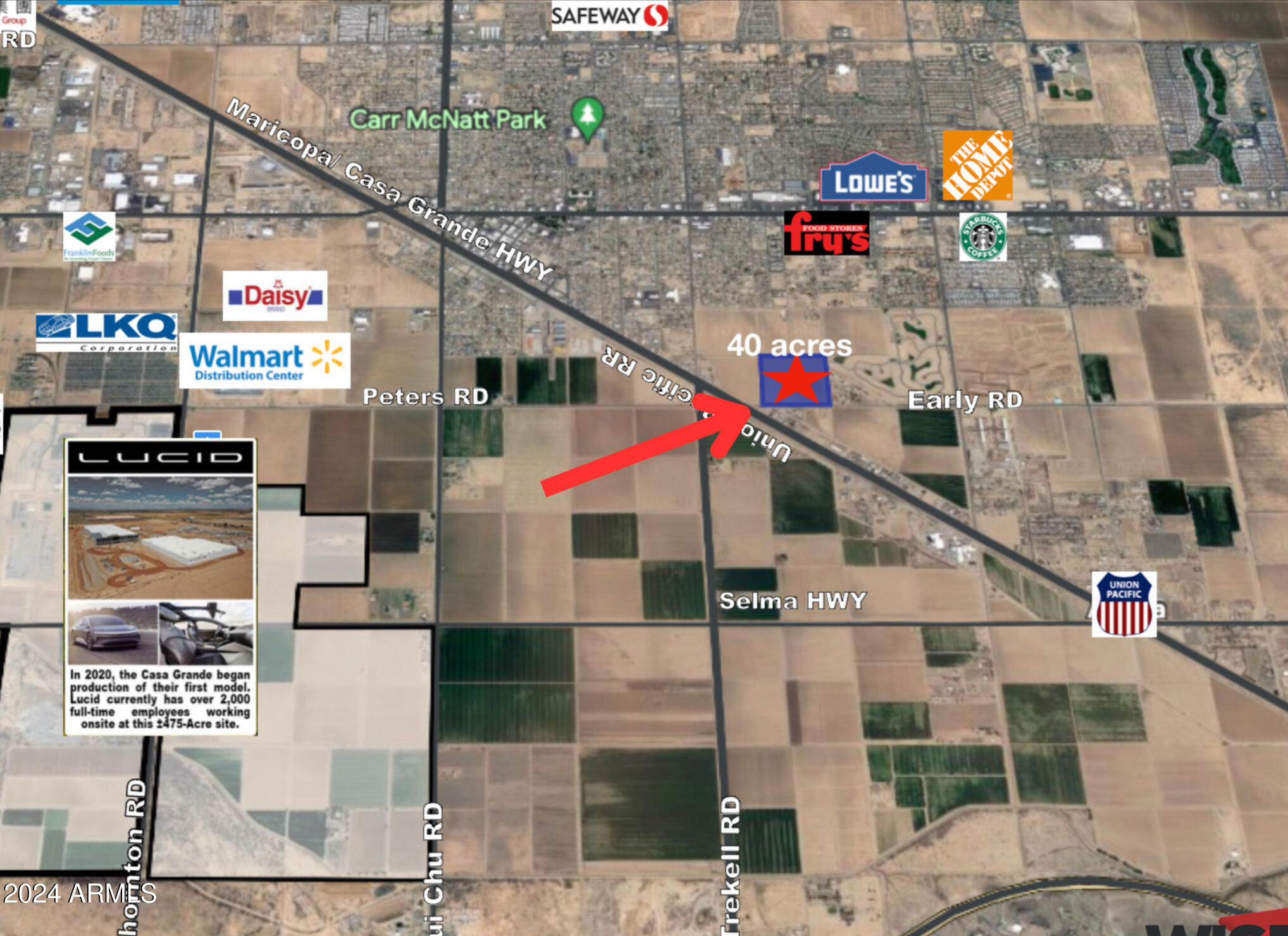 THE SOUTHEAST QUARTER OF THE SOUTHWEST QUARTER OF SEC 28-06S-06E, 40 ACRES - Land