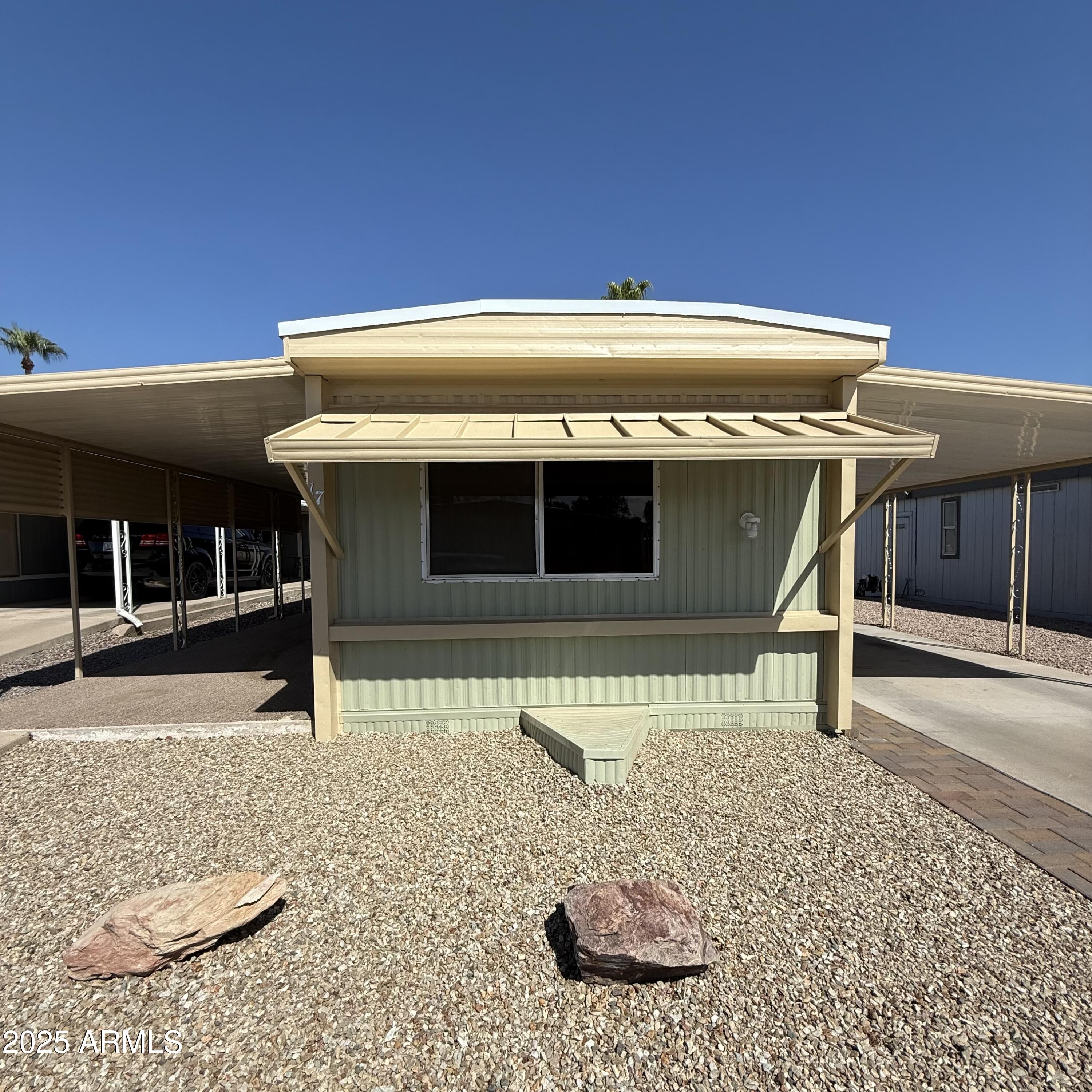 Updated 1 bedroom 1 bath home, must see! Brand new appliances, new roof, new flooring, Great location, close to amenities and entrance. 55+ community.