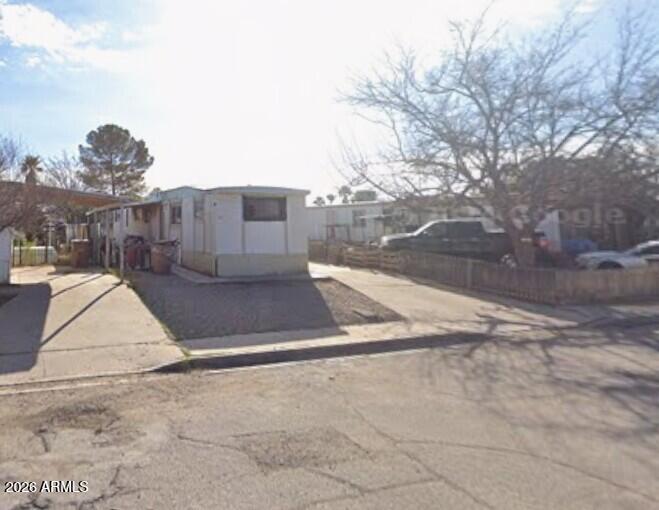 Single wide on a 3499 sq/ft lot. All utilities are on the property. Home to be sold as-is.
