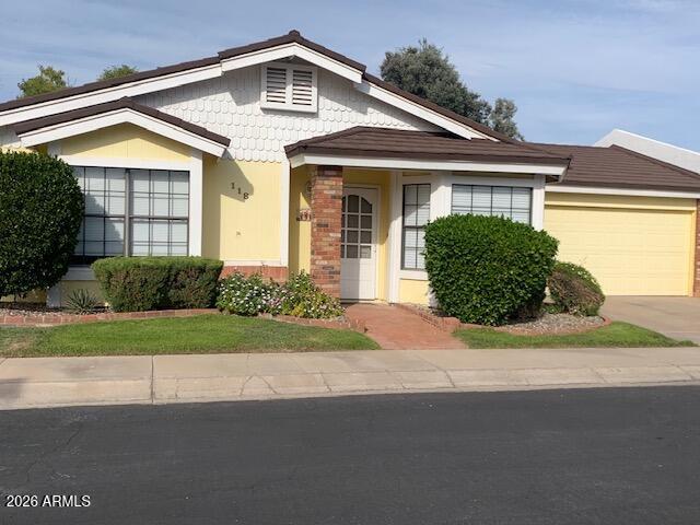 Lovely quiet gated community of adorable home with private yards.  Spacious floor plan with great room featuring a fireplace and sliding doors to the outside. Direct access from double car garage to home. All kitchen appliances provided. Excellent property ready for new tenants.