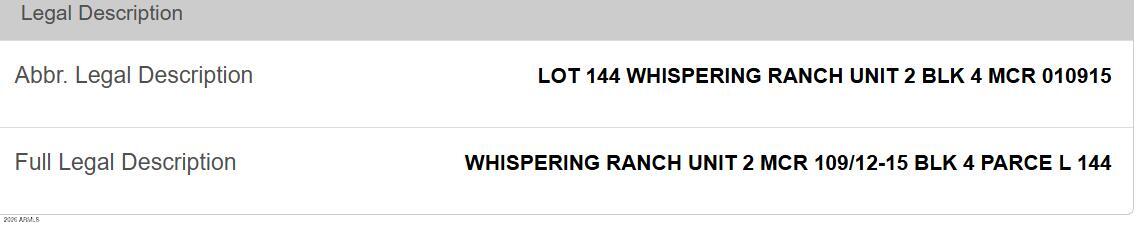 WHISPERING RANCH UNIT 2 BLK 4 - Land