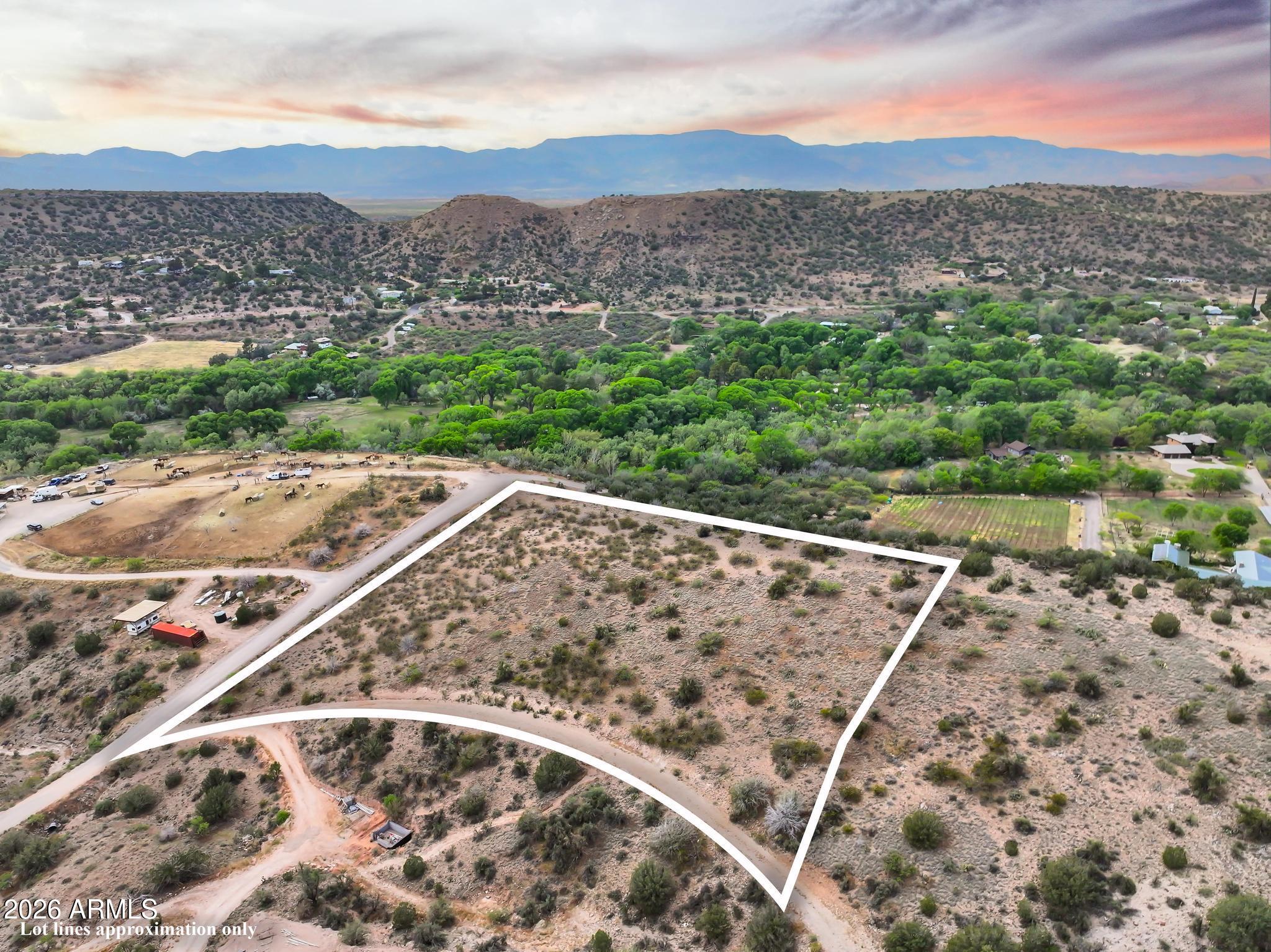 Gently sloping hillside nestled in the desirable wine country of Page Springs in Cornville, AZ (only 20 minutes from Sedona, AZ). The drive into the property is beautiful as you follow along the greenbelt of Oak Creek. Neighboring vineyards add to the ambiance as you pass by. 

Come build your dream home overlooking Page Springs or snatch up this property to create your own vineyard in the heart of Arizona wine country.

Soil conditions for viticulture to be verified by buyer.