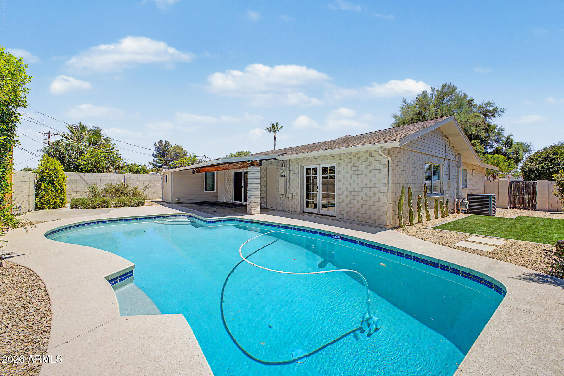 Located in the heart of Old Town, this fully remodeled Scottsdale retreat puts you right in the center of world-class golf, shopping, and restaurants. With the Scottsdale Green Belt and community fitness center just steps away, this home is the ultimate blend of comfort, convenience, and lifestyle.

Thoughtfully redesigned with modern finishes throughout, this open-concept floor plan home is completely move-in ready. New tile flooring flows seamlessly throughout, and both bathrooms have been fully remodeled with clean, contemporary finishes. Every space has been curated to create a seamless flow between indoor and outdoor living.

Step outside to your own private oasis, where resort-style amenities and beautifully designed outdoor spaces provide the perfect backdrop for relaxing, Located in the heart of Old Town, this fully remodeled Scottsdale retreat puts you right in the center of world-class golf, shopping, and restaurants. With the Scottsdale Green Belt and community fitness center just steps away, this home is the ultimate blend of comfort, convenience, and lifestyle.

Thoughtfully redesigned with modern finishes throughout, this open-concept floor plan home is completely move-in ready. New tile flooring flows seamlessly throughout, and both bathrooms have been fully remodeled with clean, contemporary finishes. Every space has been curated to create a seamless flow between indoor and outdoor living.

Step outside to your own private oasis, where resort-style amenities and beautifully designed outdoor spaces provide the perfect backdrop for relaxing, entertaining, and enjoying Arizona's sunshine year-round. Recent upgrades include a newly refinished PebbleTec pool, new pool pump and filter, pool heater, and a freshly refinished pool deck.

The kitchen has been updated with quartz countertops and soft-close cabinetry. The home is also equipped with a Level 2 EV charger for EV owners and/or guests.

With no HOA and short-term rental readiness, this property offers rare flexibility for homeowners and investors alike. Whether you're looking for a primary residence, vacation home, or high-performing income property, opportunities like this in one of Scottsdale's most desirable and accessible locations are few and far between.