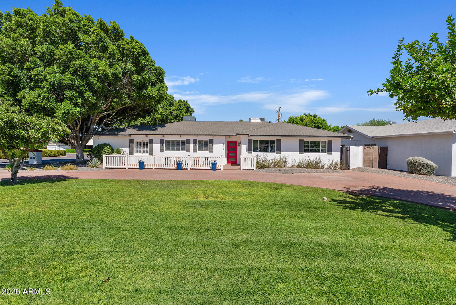 Nestled in one of Scottsdale's most coveted neighborhoods on the border of Paradise Valley, this beautifully updated Rancho Vista residence offers the perfect blend of luxury, comfort, and unbeatable location. Situated on a generous homesite, this property boasts a 4-bedroom, 3 bath main home along with an attached casita complete with a kitchenette and full bath--ideal for guests, a home office, multigenerational living, or income-producing opportunities. The home spans over 3,200 square feet with an open, light-filled floor plan designed for effortless indoor-outdoor living. Located just minutes from Old Town Scottsdale, Scottsdale Fashion Square, world-class dining, premier golf courses, luxury resorts, and some of Arizona's best hiking, including Camelback Mountain, this exceptional home delivers the lifestyle buyers dream about. With no HOA, low property taxes, and a location that places everything Scottsdale has to offer within easy reach, this home is a rare opportunity to own a timeless desert retreat in the heart of Scottsdale at a great price in a neighborhood with multiple $2.5-3m+ properties. This home is currently a second home/short term rental, so there is not a yard sign. Please do not disturb guests. Furniture is negotiable via separate bill of sale.