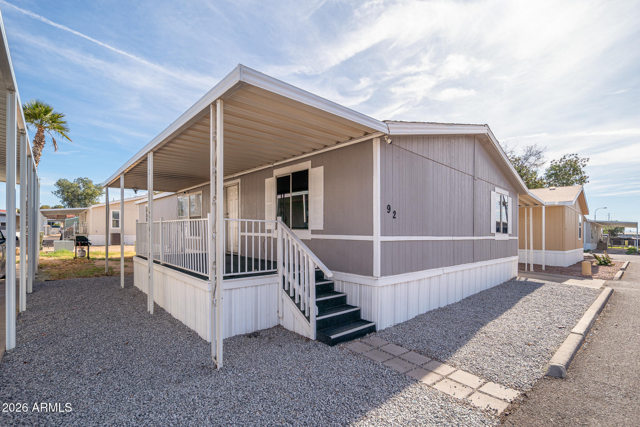 Wow! Equity!!! This spacious 1680 sq ft home is priced to sell quickly! New floor in Kitchen, Laundry and Hallway (4/26) New skirting (4/26) Welcome home to easy, comfortable living in a quiet, well kept home and community. This 3 bed, 2 full-bath home offers a thoughtfully designed layout for everyday living. Enjoy peace of mind with a newer roof (8/23), and HVAC (2021), new patio awning (2025), laminate wood looking floors, new landscaping rocks, two paved covered parking spaces and generous visitor parking. The community offers a swimming pool, sandbox, picnic area, and a basketball court. Ideally located near shopping, dining, schools and free-ways.

 Affordable Lender approved property. 

Park management takes care of plumbing repairs from water meter to the main/ground.