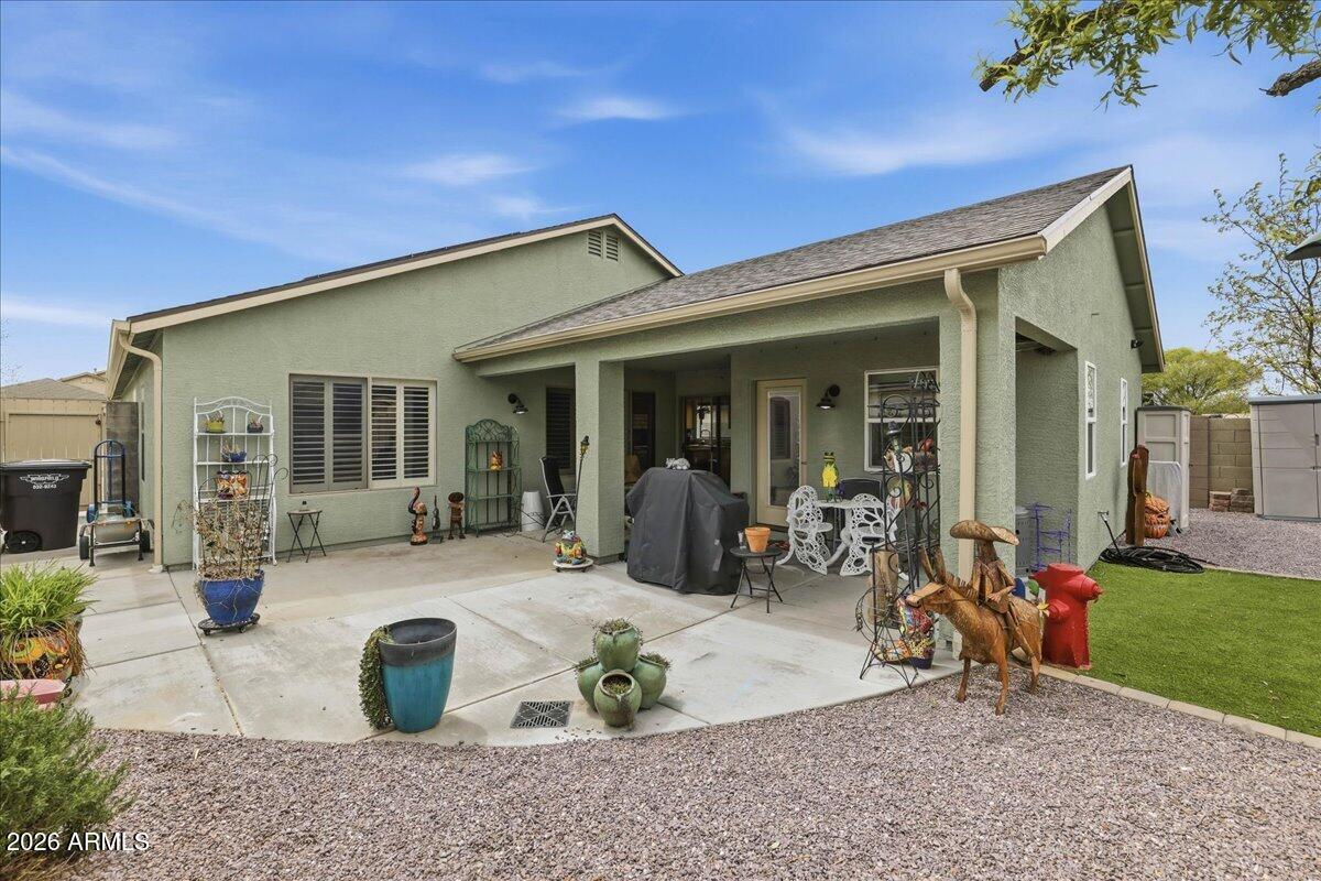 Spacious and move-in ready, this single-level home features 4 bedrooms and 3 bathrooms, offering plenty of room for comfortable living. Recent upgrades include a new roof, new flooring, new HVAC system, new gutters, and an additional paved parking space.

The second master suite offers a private entrance, walk-in tub, and its own hot water heater, Ac/Heating unit-ideal for multi-generational living or added guest privacy.

The property is beautifully landscaped with low-maintenance drip systems, synthetic grass in the backyard, and a large concrete patio, creating an inviting outdoor space. Interior upgrades include new blinds and shutters throughout the home.

Centrally located in Prescott Valley, this home provides convenient access to shopping, dining, and local amenities.