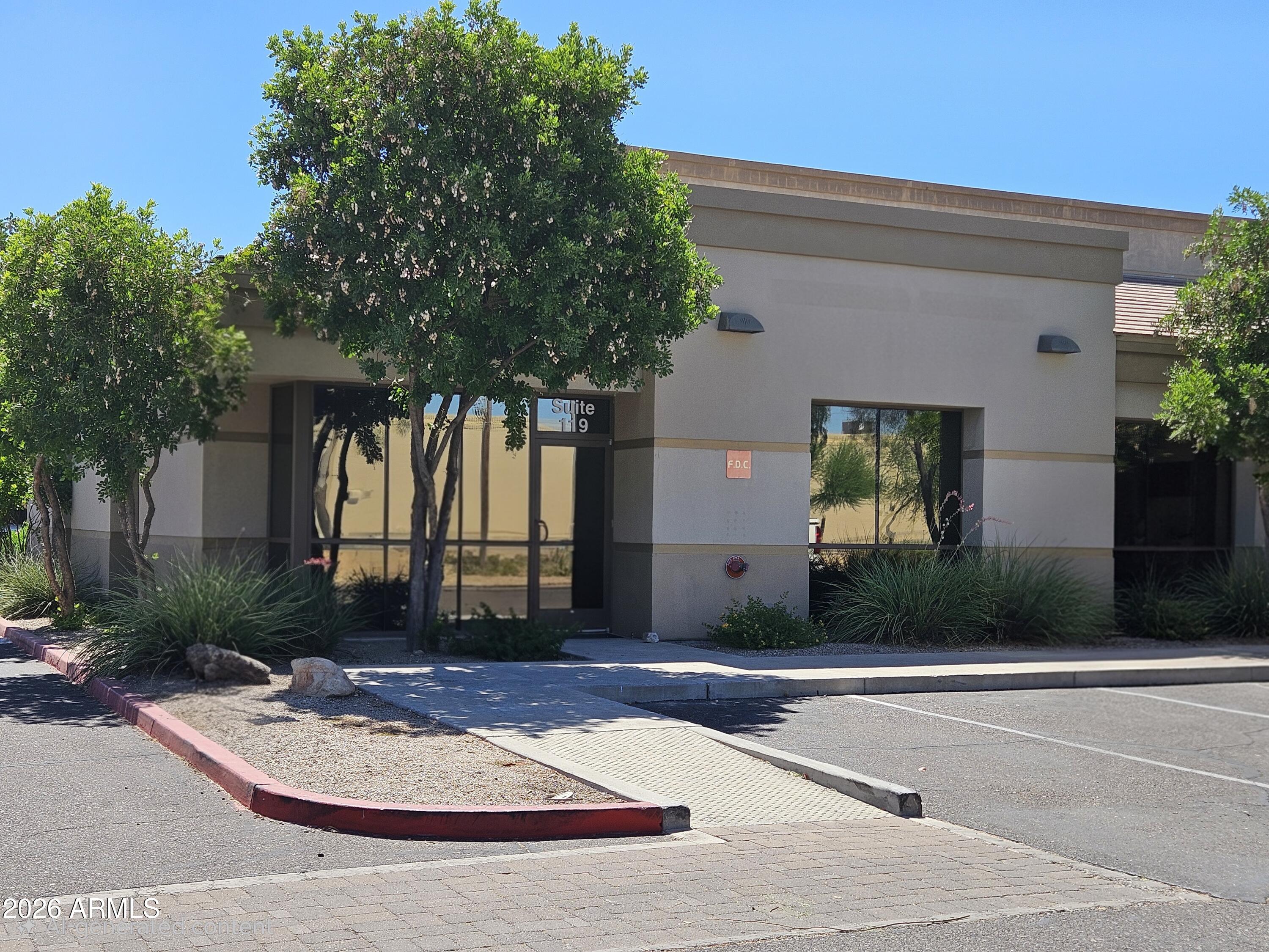 Elevate your business at this prime Glendale location with convenient access to Loop 101 & 51st Avenue. This newly remodeled double suite offers a professional & versatile layout featuring three spacious private offices, a conference room, a break/storage room, & a private restroom. 
An expansive unfinished flex space provides the opportunity to customize the suite to meet your specific needs--whether for open workstations, additional private offices, medical exam rooms, or specialized business operations. 
Ideal for a growing or restructuring medical practice, insurance agency, law firm, title company, or other professional services, this adaptable space is designed to support your business today & into the future. Don't miss the opportunity to create a workspace tailored to your needs.