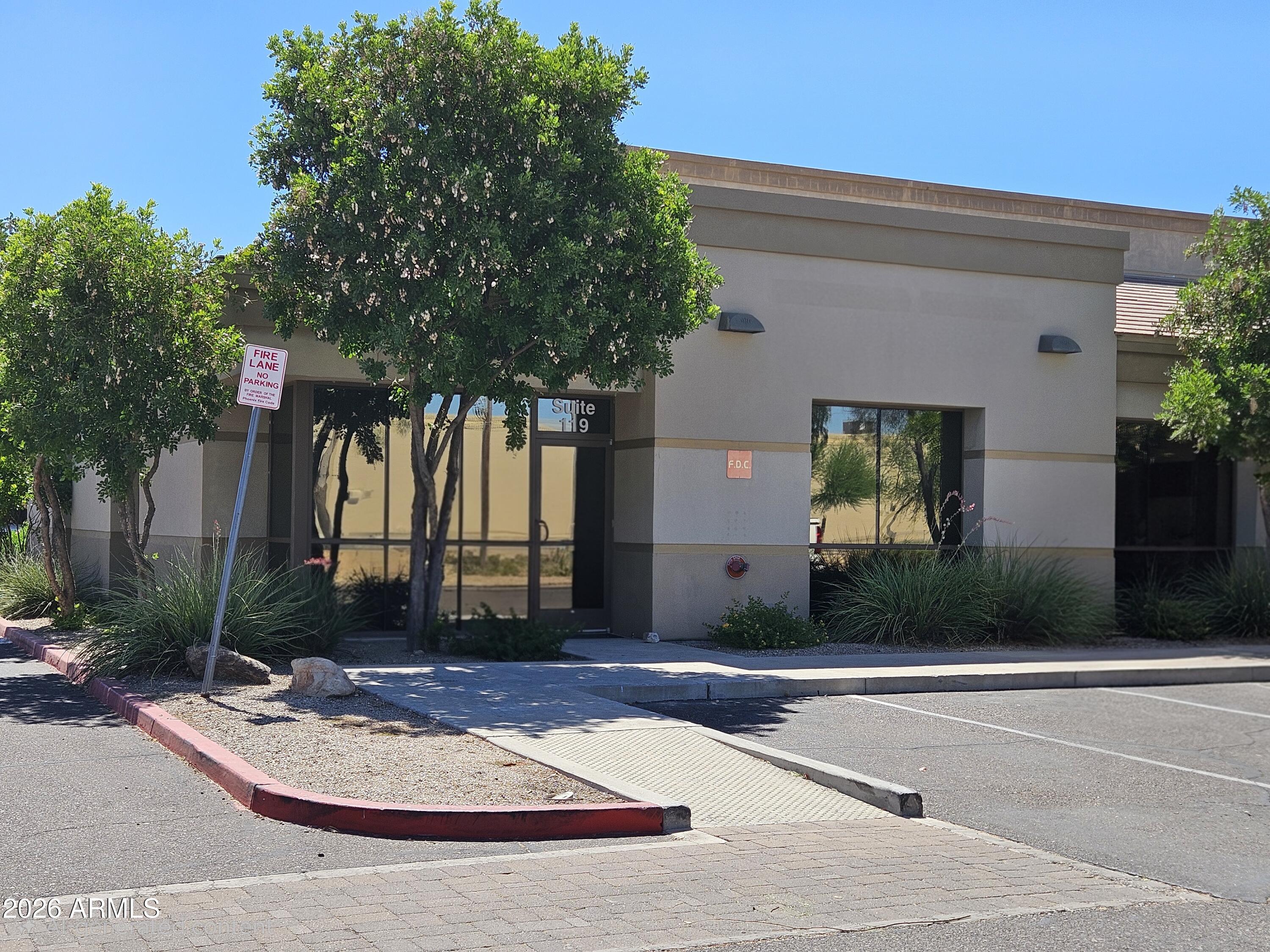 Elevate your business at this prime Glendale location with convenient access to Loop 101 & 51st Avenue. This newly remodeled double suite offers a professional & versatile layout featuring three spacious private offices, a conference room, a break/storage room, & a private restroom. 
An expansive unfinished flex space provides the opportunity to customize the suite to meet your specific needs--whether for open workstations, additional private offices, medical exam rooms, or specialized business operations. 
Ideal for a growing or restructuring medical practice, insurance agency, law firm, title company, or other professional services, this adaptable space is designed to support your business today & into the future. Don't miss the opportunity to create a workspace tailored to your needs.