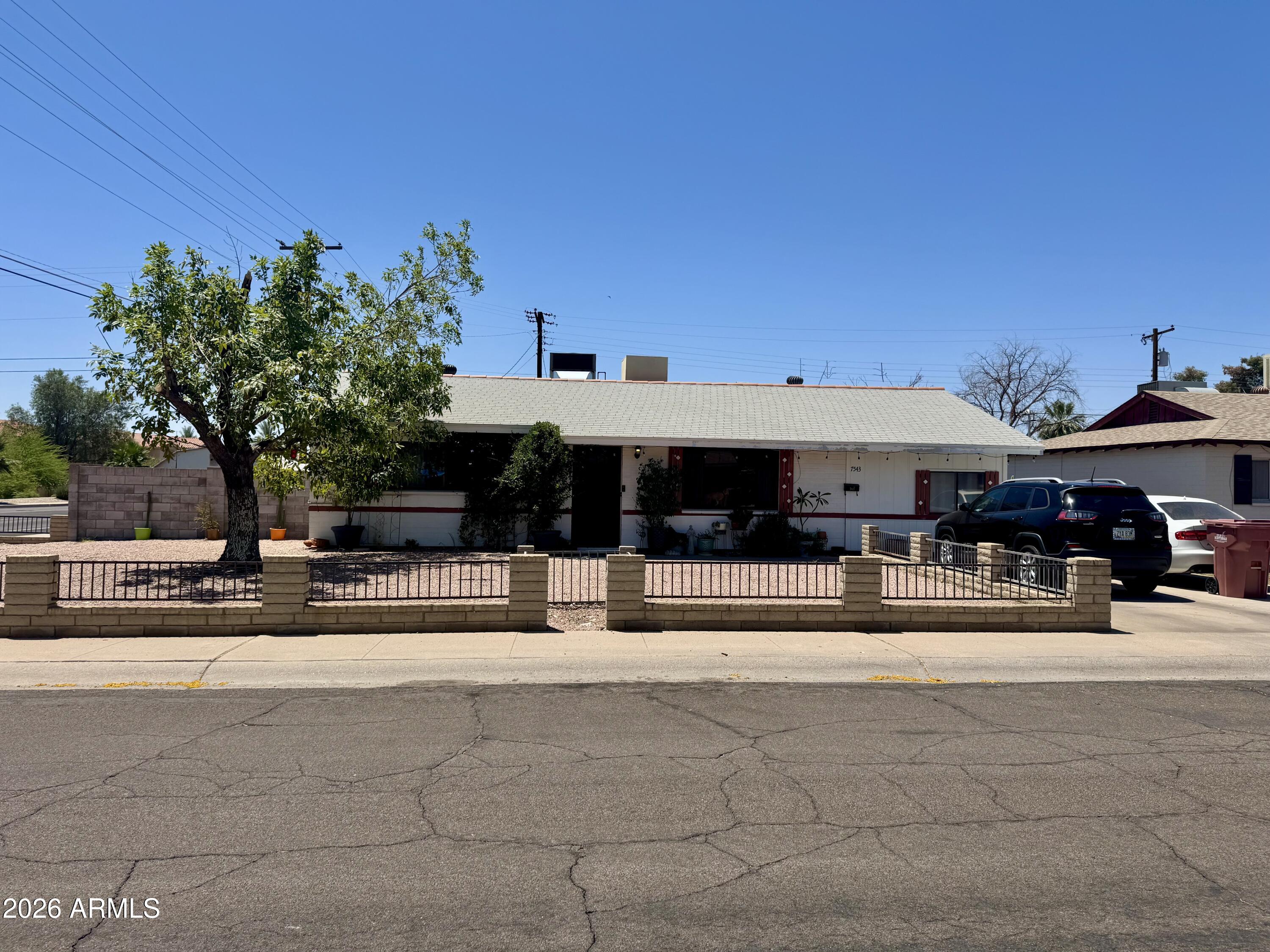 Corner cul-de-sac lot in South Scottsdale! This cute 2-bedroom, 1.5-bath home sits on a 7,412 SF lot that is larger than many in the neighborhood and offers excellent value-add potential. Roof replaced approx. 5 years ago, A/C approx. 5-6 years old, water heater approx. 5 years old, updated electric to the alley.  Windows are not new but many have been replaced in the past. Enclosed air-conditioned carport provides additional flexible space. Tenant occupied month-to-month and can vacate with 30-45 days' notice; tenant also willing to lease back at $1,000/month. Seller prefers a quick close. Property sold AS IS. Great opportunity for investors, renovators, or buyers looking to create their vision in a prime Scottsdale location.