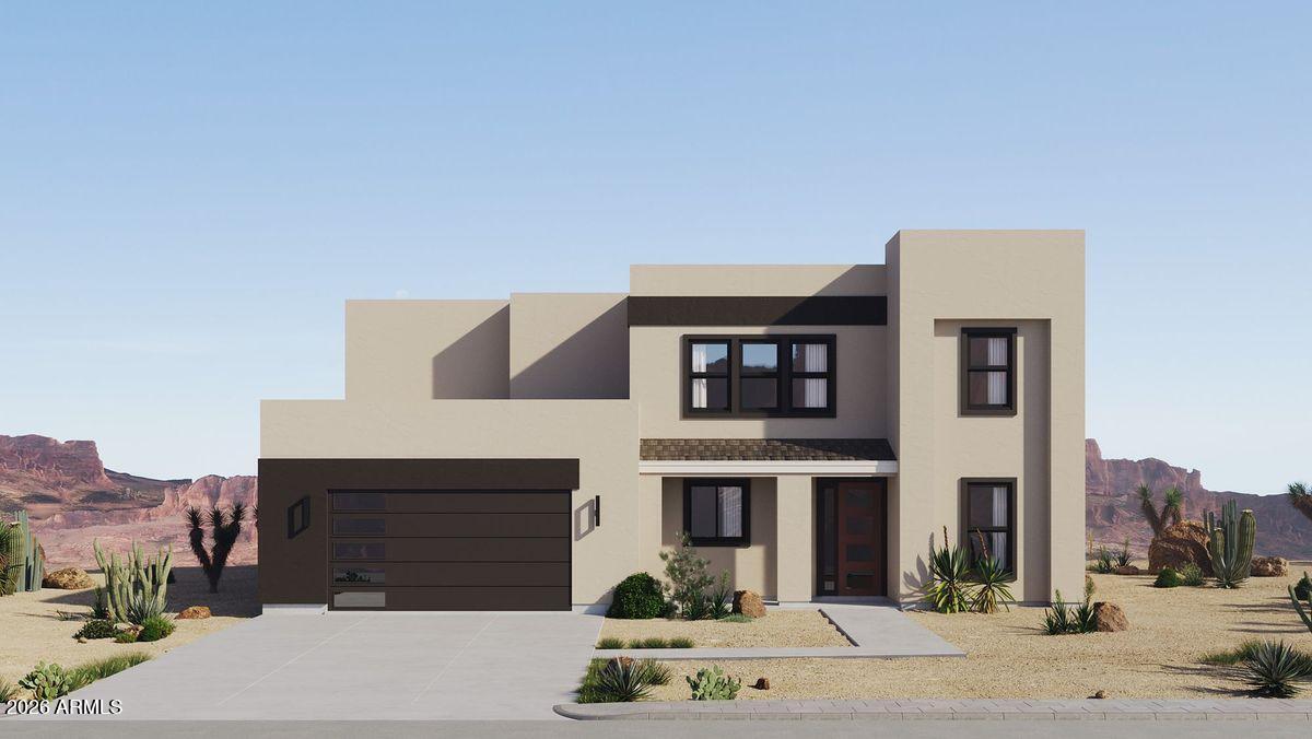 Property Borders AZ State Trust Land - TO BE BUILT - Welcome home! This gorgeous home awaits at the base of the Superstition Mountains in Gold Canyon. The breathtaking views right from your back yard compare to nothing else. Home features include the upgraded kitchen with beautiful cabinetry, quartz countertops and top of the line stainless appliances. 2 elegant master suite that radiates luxury hosting walk in closets and a master bath with separate tub and shower and toilet room. No HOA and room for everyone. Abundant wildlife area with hiking right out of your back yard. Customize the home to make it yours and enjoy the lifestyle that you deserve in majestic Gold Canyon. Don't miss this opportunity.