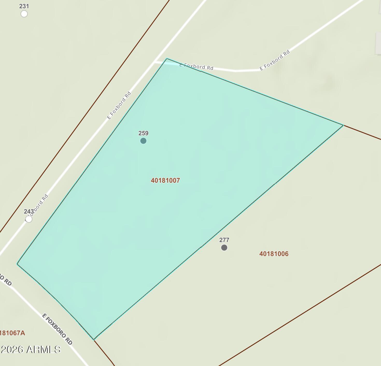 FOXBORO RANCH ESTATES - Land