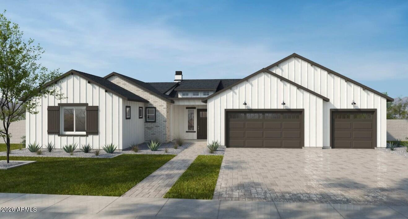 Early-stage pricing on a brand new TJH home is nothing short of exceptional -- offering buyers the rare opportunity to secure luxury new construction at the best value before completion AND still select their interior finishes at the design studio! Luxury living in the Madison District of Phoenix, Arizona! This stunning 4-bedroom, 4.5-bath home with a 3-car garage offers the perfect blend of elegance, comfort, and entertainment. Featuring a private casita and spacious game room, this home was designed for both everyday living and unforgettable gatherings. Step inside to soaring ceilings accented with beautiful, exposed beams, creating warmth and architectural charm throughout the open-concept living spaces. The chef's kitchen is a true showpiece with glass-stacked upper cabinets, designer finishes, and an oversized kitchen island. The expansive game room brings endless fun and flexibility, while the large, covered patio seamlessly extends your living space outdoors. Enjoy resort-style living with a sparkling pool and plenty of room for outdoor entertaining, dining, and relaxing under the Arizona sky.
Located in the highly sought-after Madison District, this exceptional property combines luxury design, functional living, and prime Phoenix location all in one remarkable home.