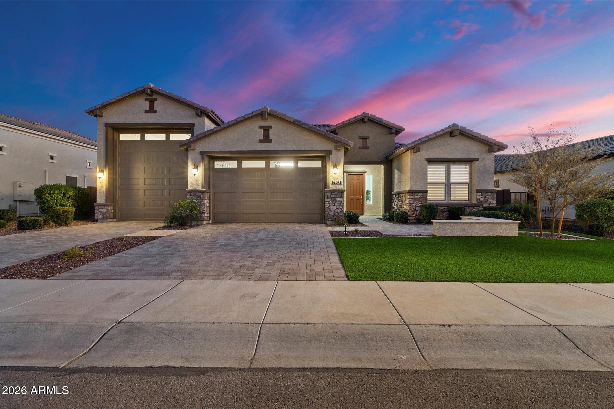 FORMER BUILDER'S MODEL*Ask about RATE BUY-DOWN or SELLER FINANCING!*WELCOME to this BEAUTIFULLY DESIGNED HOME in the PRESTIGIOUS GATED COMMUNITY of ACOMA ESTATES where LUXURY meets EVERYDAY LIVING*HIGHLY SOUGHT-AFTER 52-ft RV GARAGE with 16-ft CEILINGS provides room for your CLASS-A RV while ENJOYING this IMMACULATE and ENERGY-EFFICIENT home*UPSCALE DESIGNER FINISHES include RICH WOOD FLOORING, DRAMATIC QUARTZ WATERFALL ISLAND, GAS COOKTOP, and CHEF-INSPIRED KITCHEN*VERSATILE FLEX ROOM is PERFECT for OFFICE or FORMAL DINING*SPLIT OWNER'S RETREAT offers PRIVACY*OPEN CONCEPT LIVING flows effortlessly through the EXPANSIVE ACCORDION-STYLE ATRIUM DOOR to the OUTDOOR OASIS featuring TRAVERTINE PATIO, BUILT-IN BBQ, PUTTING GREEN, and LOW-MAINTENANCE TURF*IDEAL LOCATION offers (please hit ''MORE' EASY ACCESS to TOP-RATED SCHOOLS, SHOPPING, DINING, HOSPITALS, and FREEWAYS*COME SEE why THIS IS THE HOME you've been WAITING FOR!