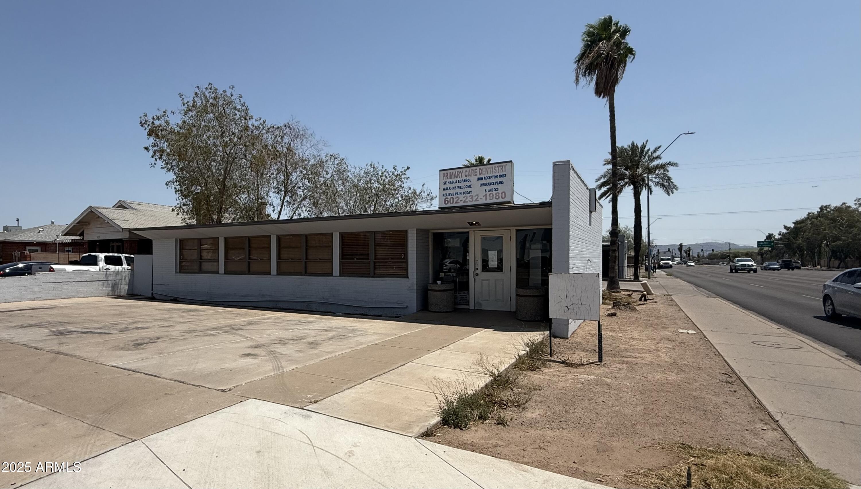Exceptional investment opportunity in a prime location! This turnkey property features two buildings—one leased to a thriving barber shop, the other a fully equipped, 40-year-successful dental practice with an established patient base also available. Located near downtown, ASU, and UAU Medical School, with exciting new developments nearby. Ideal for discerning buyers seeking luxury, legacy, and location.