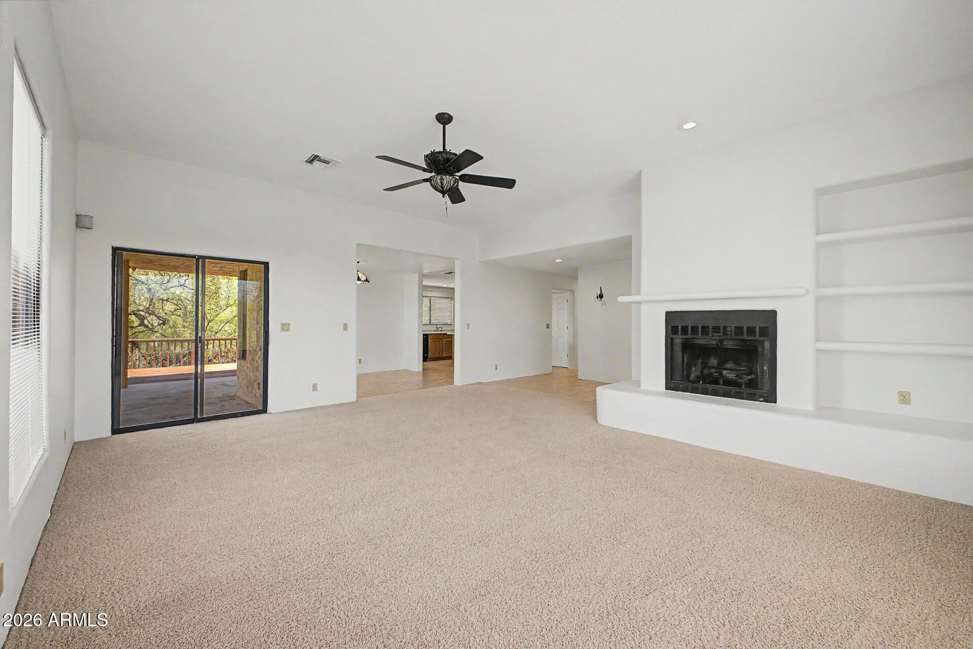 HUGE PRICE IMPROVEMENT! Custom 2035sf home in the heart of beautiful Carefree, surrounded by multi-million dollar homes! Enjoy spectacular mountain and desert views from the expansive back deck and patio, perfect for entertaining and quiet sunsets. Features include circular driveway, epoxied 2-car garage with 1/2 car sized workshop. Kitchen includes island with work sink and plenty of cabinets and pantry. Enjoy the views from your generous living space filled with natural light and slider to the patio. Recent updates include roof resealed in 2023 and exterior paint in 2025. With values in the area exceeding $1M+, this is a rare opportunity to own a custom home with views and long-term value. Ideally located close to Carefree town, dining, galleries and outdoor recreation