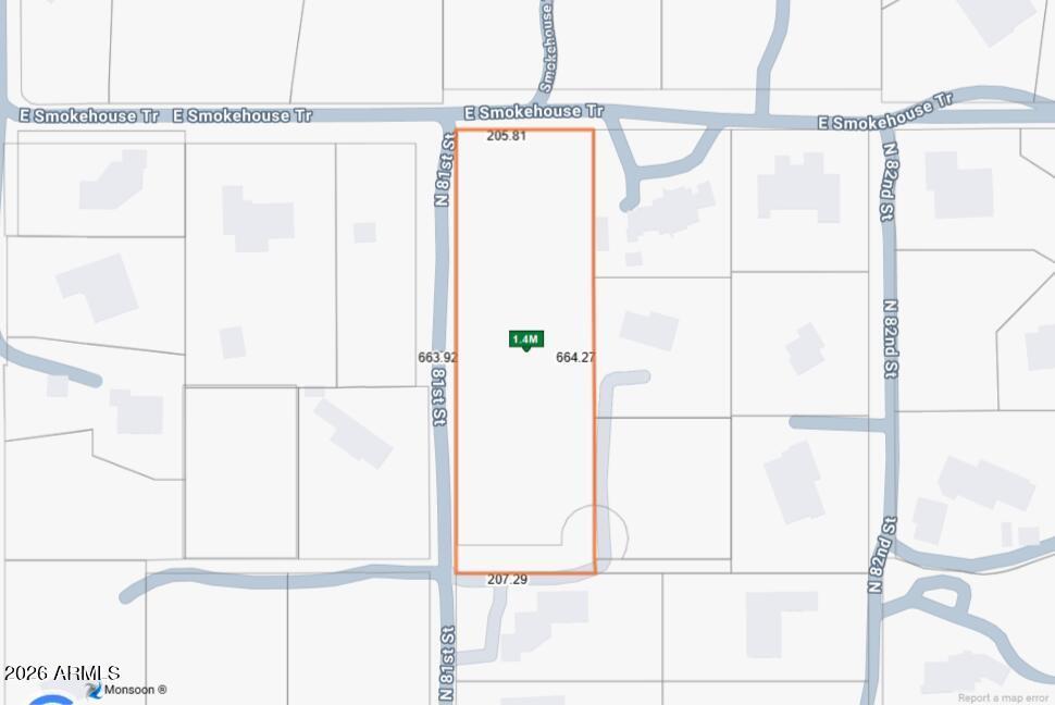 Three lot Minor Subdivision is approved by The City of Scottsdale. High quality location SURROUNDED BY MULTI MILLION DOLLAR HOMES . Easy to Build, Electric and Phone lines on 81st.  Engineering by Land Developement Services.This is a great opportunity for your builder. (see the documents for Stipulations and plat  from the City of Scottsdale)