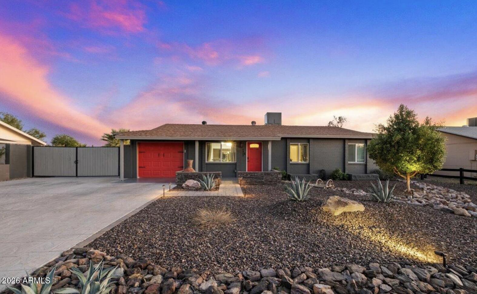 Beautifully updated 4 bedroom home with no HOA, a newly finished 4th bedroom addition, and an enclosed Arizona room that adds valuable flex space for a home office, gym, playroom, or second living area. Inside, you'll find wood look porcelain plank tile throughout, updated finishes, and both bathrooms fully renovated with stylish tile showers and updated vanities. The kitchen features modern cabinetry, generous counter space, stainless steel appliances, and all appliances convey. Water treatment system, TV in primary bedroom and AZ room included also. 

The backyard is a true standout, designed for both entertaining and everyday enjoyment. Features include a large turf area, incredible landscaping, andscaping, gazebo seating area, covered patio, pergola lounge space with built in fire feature, and a brand new oversized storage sh

 The 10' RV gate provides excellent access with room for extra parking, toys, trailers, or weekend projects. Finished garage, spacious laundry/storage room, and thoughtful upgrades throughout make this property a rare find with flexibility, function, and freedom, all with no HOA.