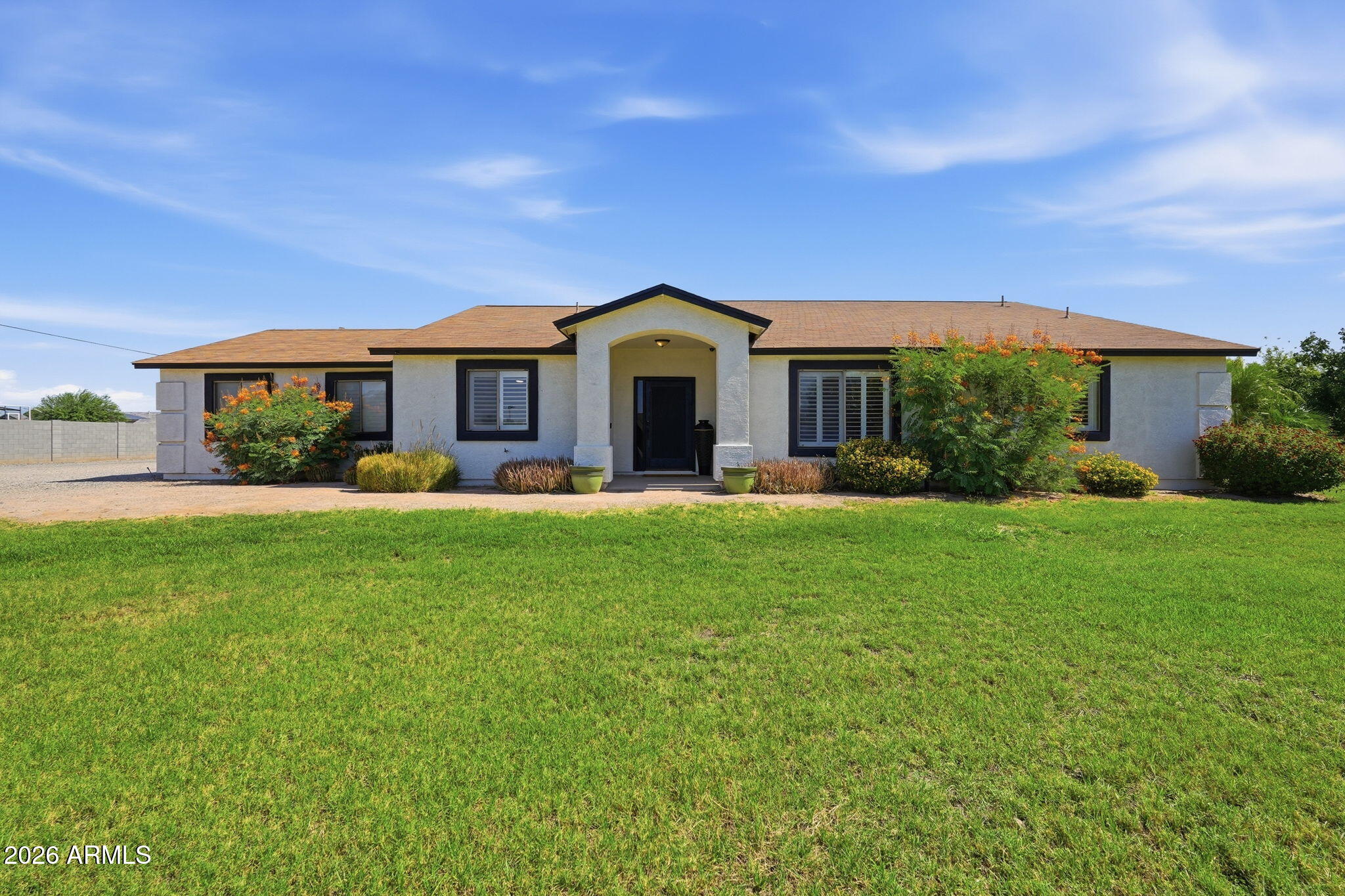 Hidden in a highly sought-after part of Gilbert, this rare 1-acre property offers a true blank canvas for the buyer looking to build their own future. This fully fenced parcel has no HOA, comes with animal and horse privileges, flood irrigation and total freedom to bring + store all your toys + RVs. The property is already equipped with a massive dedicated RV shade, an additional carport area, and expansive open space for trailers, boats, or a future detached workshop or barn. It already has new AC units and a new water heater too. Combining a stellar Gilbert location with hard-to-find acreage, this estate is ready for you to step in and execute your vision for your dream home.
