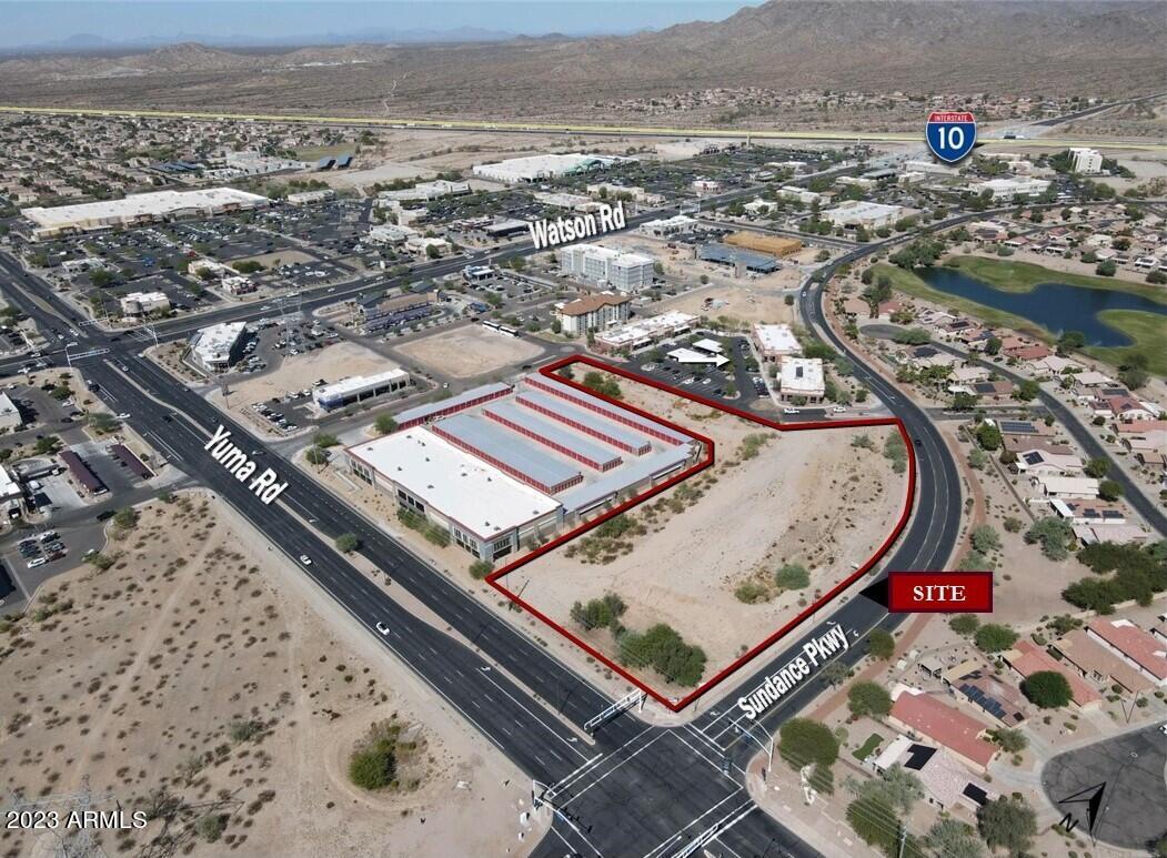 -Ideal for retail, office, storage, and many other uses. * Major retail corridor with double arterial frontage. * Easy access to I-10. * Approved plans for a two story 45,000 square foot medical office building available upon request. * Buckeye has been the fastest growing city for the past decade with a current population of  114,000. Visit www.growbuckeye.com for population and 
demographics.