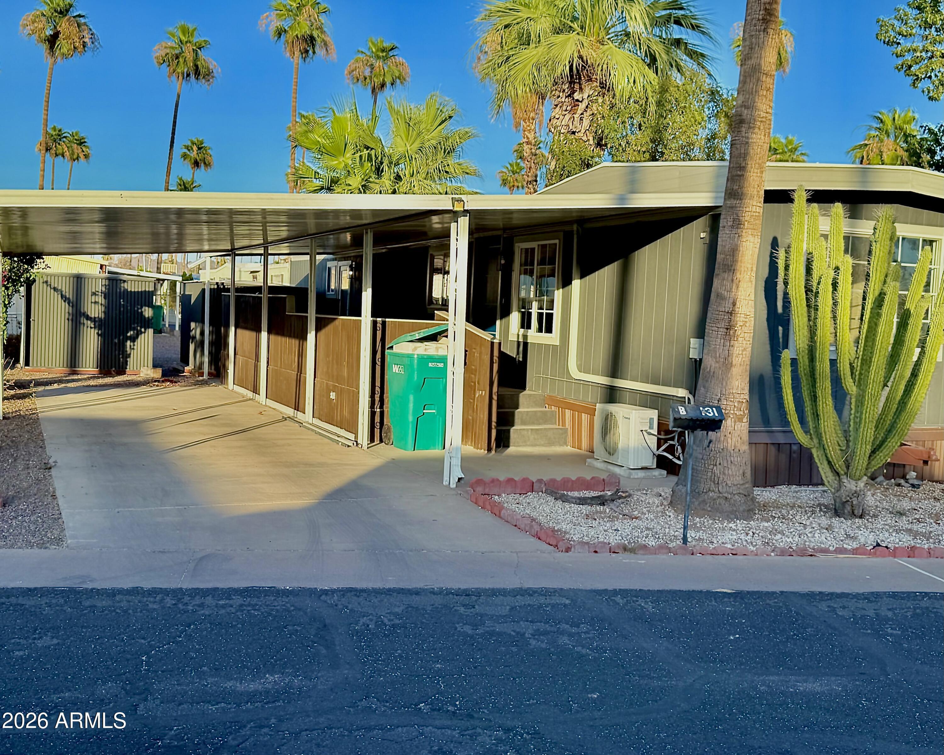 Picture coming home to this freshly painted, both inside and out, mobile home with dual pane windows and an overabundance of sunlight that greets you like a loved one finally back home after years away.  Two bedrooms and a sleek fully remodeled double sink vanity and sophisticated black tile combine to offer a private spa like environment to soothe away the chaos of the outside world. A renovated covered patio and carport, along with washer/dryer hook up complement the expansive covered patio great for entertaining. Enjoy access to a beautifully remodeled recreation center featuring a swimming pool, relaxing spa, workout room, pickleball courts, and a calendar of social amenities tailored for an active lifestyle.

Ideally situated near shopping and dining, with easy access to the light rail for a quick trip downtown or into the Central Corridor's vibrant mix of local shops and eateries.

Photos coming soon

An exceptional opportunity at an attractive price point--this is one you don't want to miss.  Full offers or closing before May 30 will receive 3 months of free leasehold payments.
