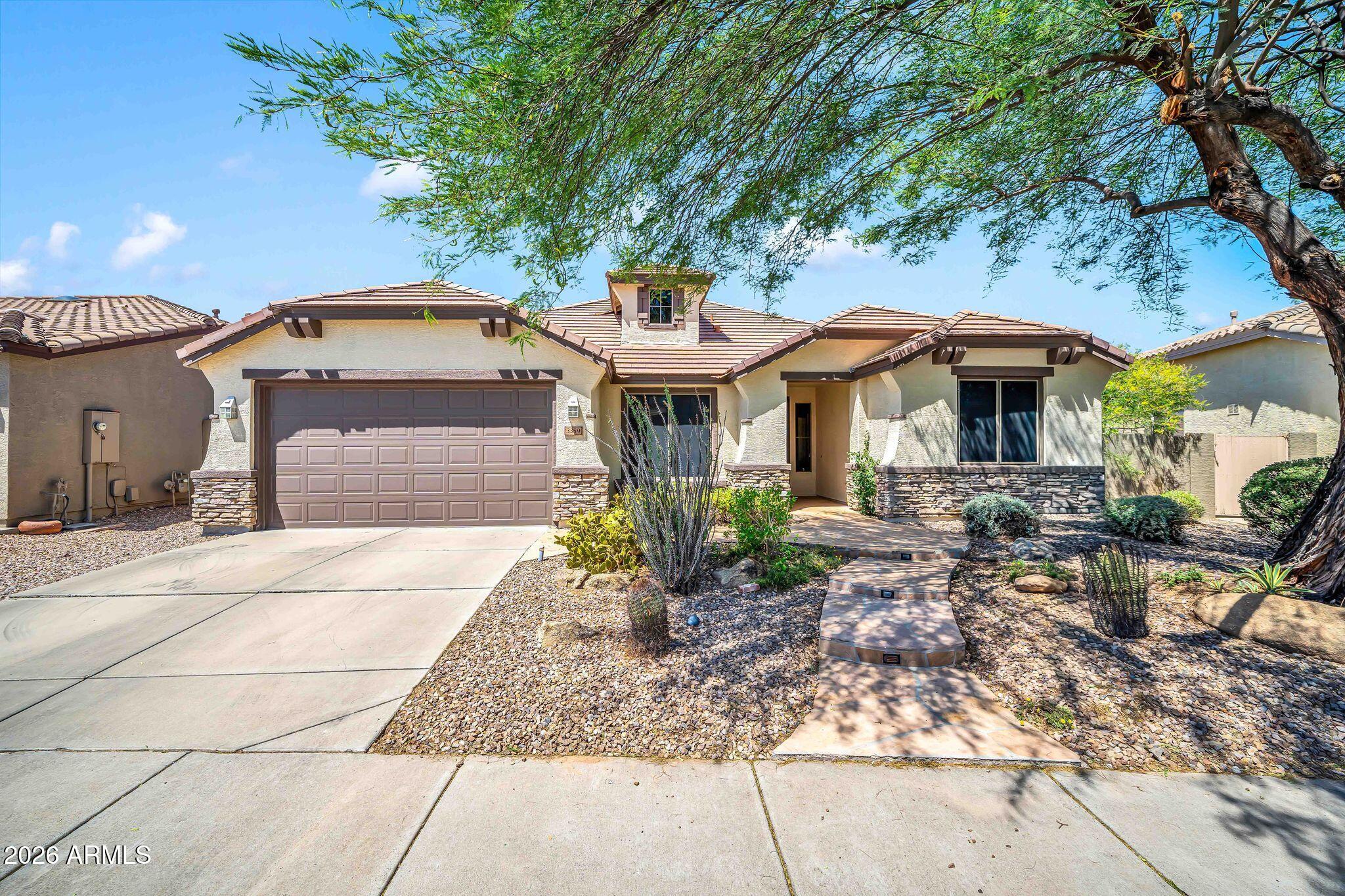 Welcome to this beautiful home in the award-winning master planned community of Anthem. Featuring a highly desirable single-level floor plan with a spacious bonus loft, this home offers the perfect mix of comfort, flexibility, and functionality. The open concept layout includes 4 bedrooms and 3 bathrooms, with a split floor plan that gives the guest suite added privacy for visitors or multigenerational living.

The kitchen offers an abundance of cabinet space along with brand new appliances, opening seamlessly to the main living areas for easy everyday living and entertaining. Plantation shutters throughout add timeless style and character. Major updates include a replaced roof for added peace of mind, as well as exterior painted in 2022.
Situated on a large lot with plenty of room to a a pool, the backyard offers endless possibilities to create your own outdoor retreat. Enjoy all that Anthem has to offer, including parks, trails, community amenities, and a true sense of community.
